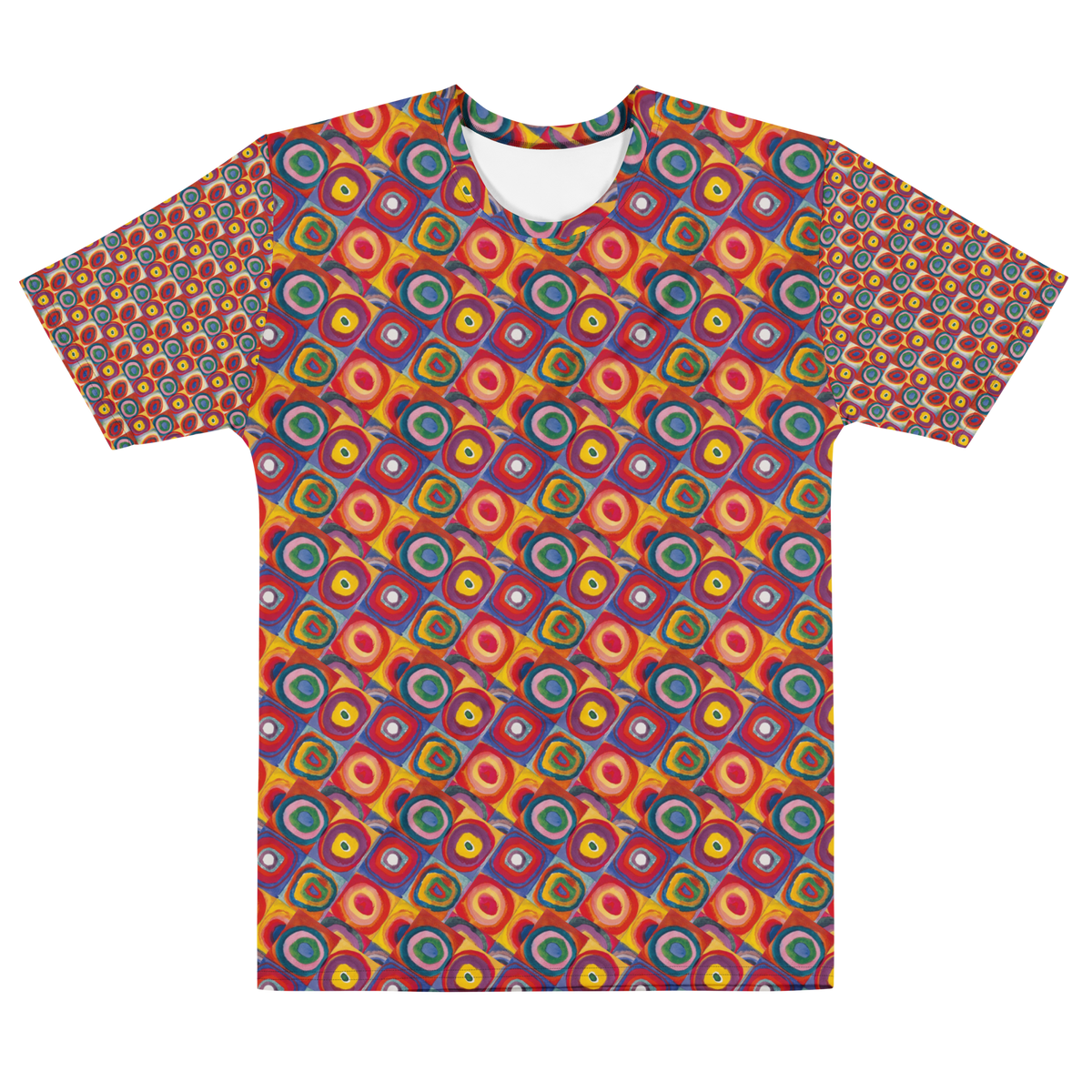 Kandinsky Abstract Art Men's Cotton Crew Neck Tee