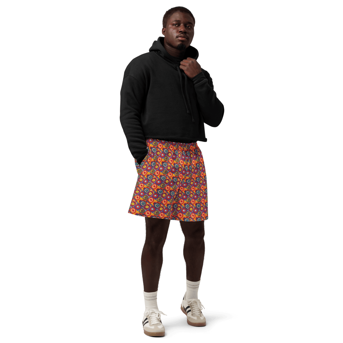 Kandinsky - Unisex cotton long shorts - Propaganda Department