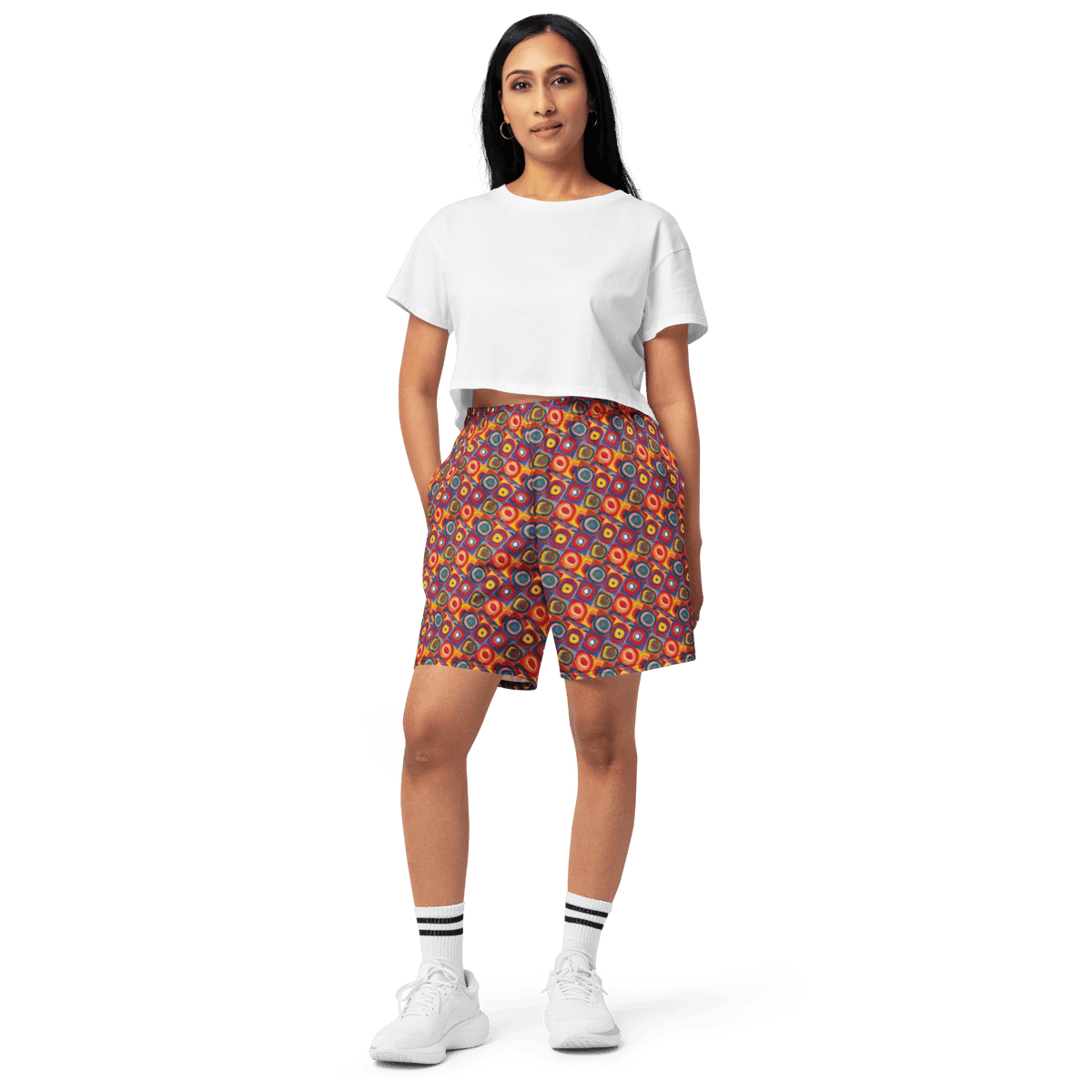 Kandinsky - Unisex cotton long shorts - Propaganda Department
