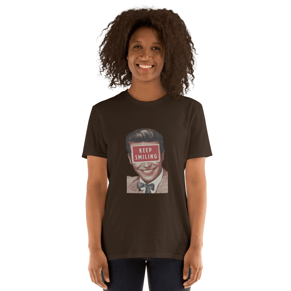 Keep Smiling - Short-Sleeve Unisex T-Shirt - Propaganda Department
