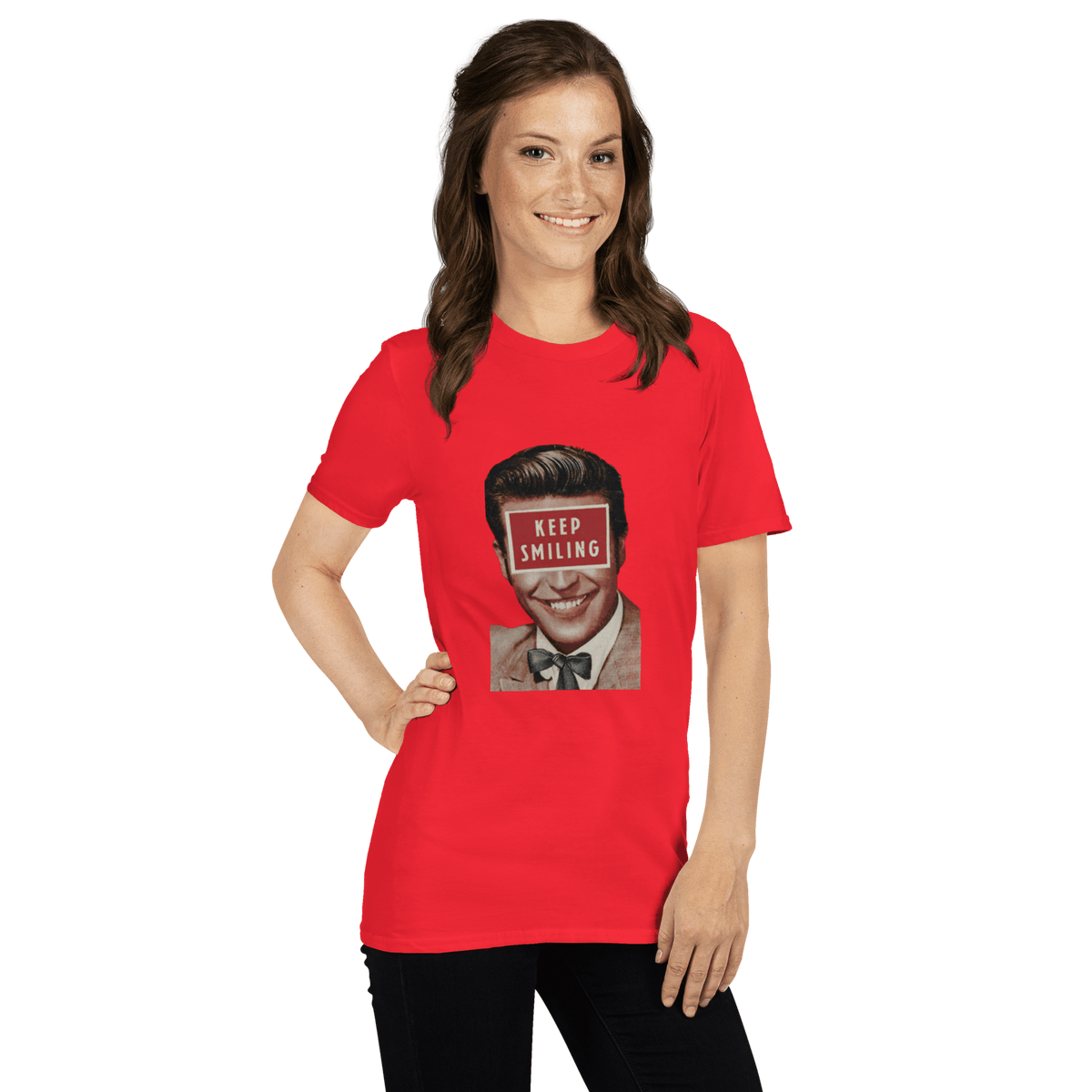 Keep Smiling - Short-Sleeve Unisex T-Shirt - Propaganda Department
