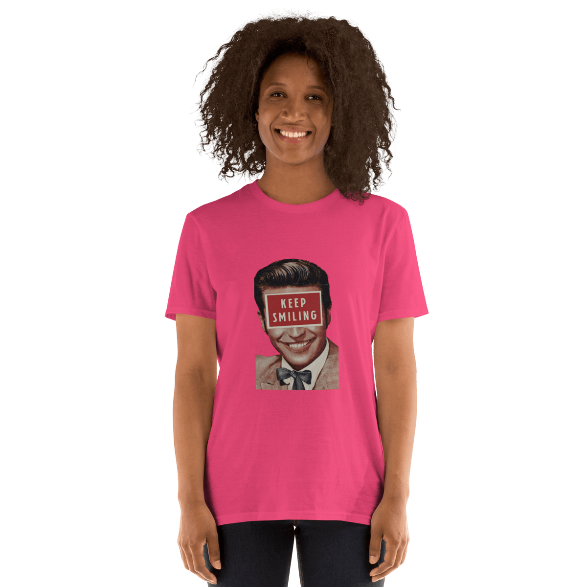 Keep Smiling - Short-Sleeve Unisex T-Shirt - Propaganda Department