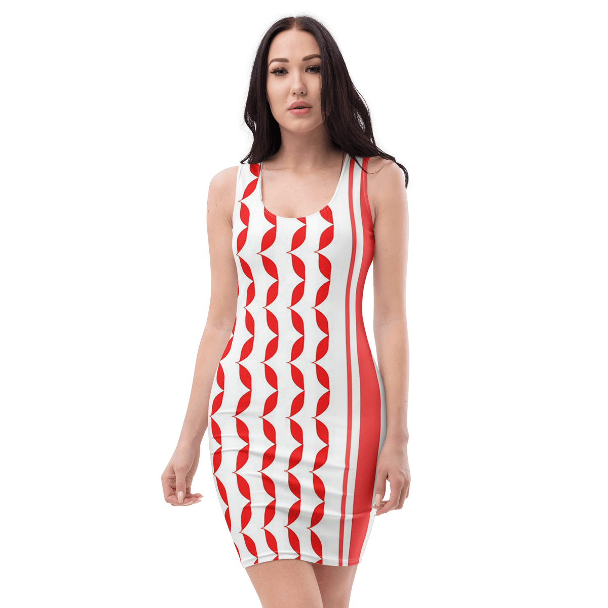 Keffiyeh Pattern Palestine Solidarity Bodycon Dress