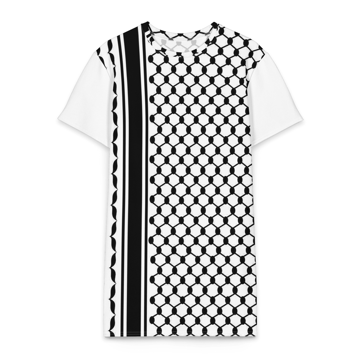 Keffiyeh - Cotton t-shirt dress - Propaganda Department
