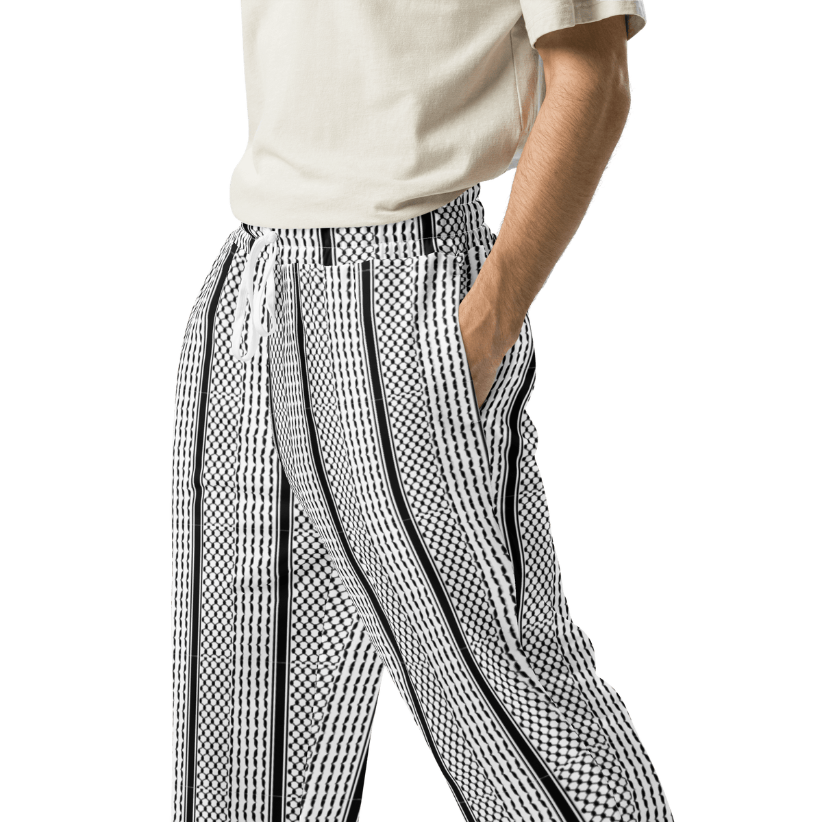 Keffiyeh - Wide-leg joggers - Propaganda Department