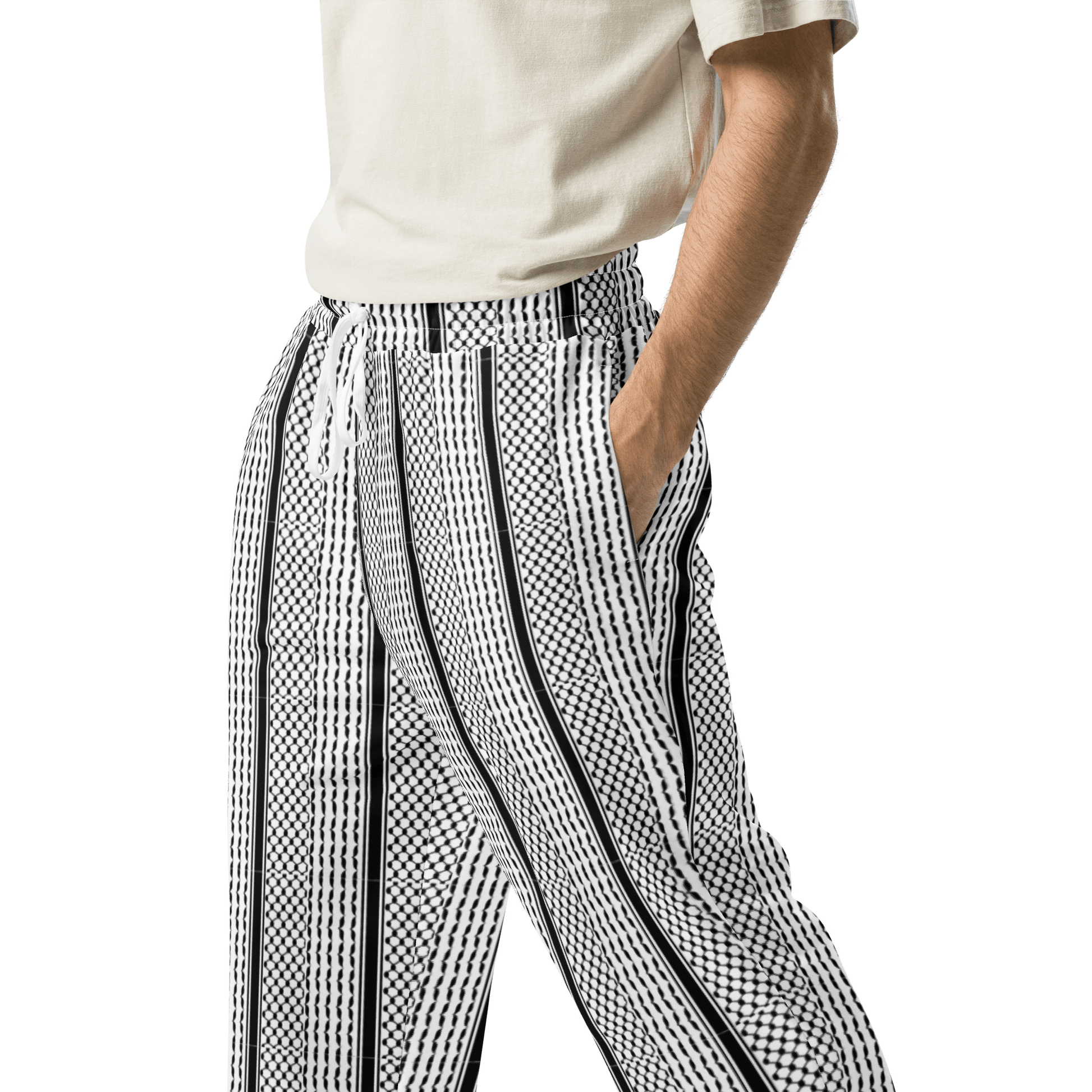 Keffiyeh - Wide-leg joggers - Propaganda Department