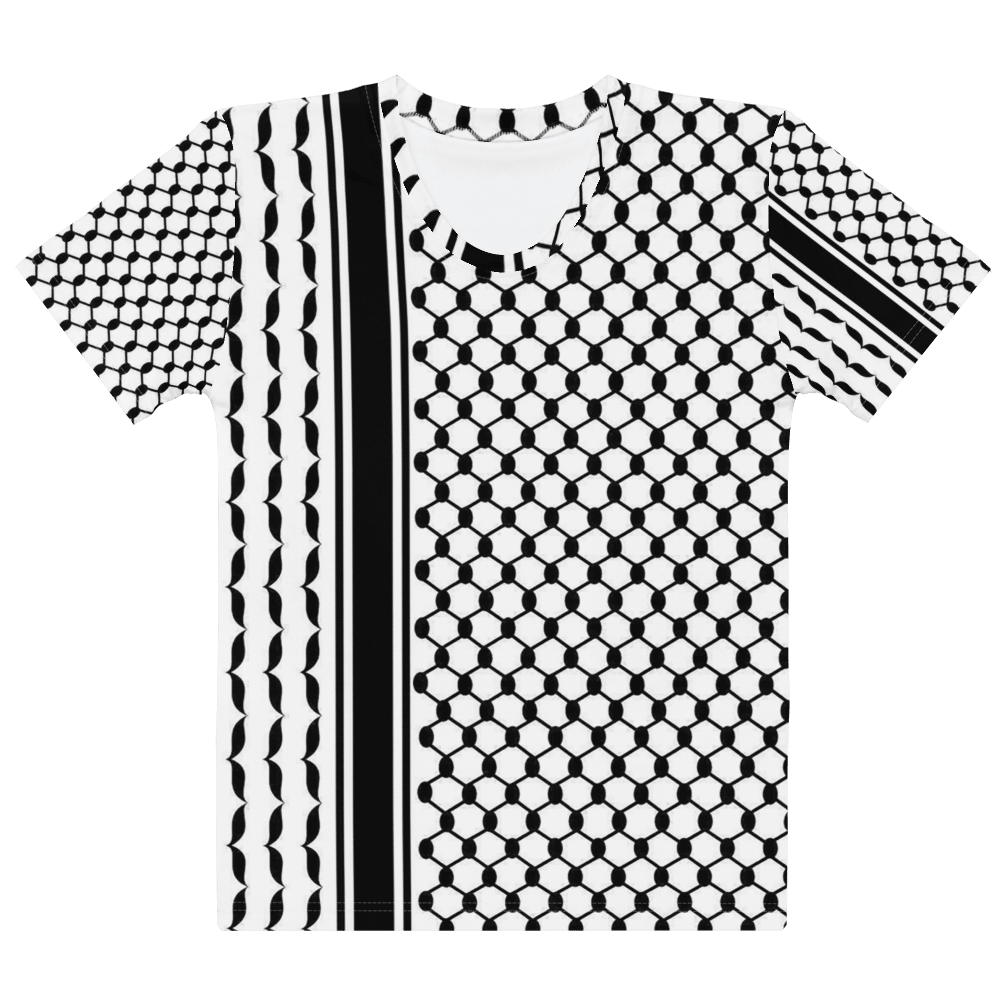 Keffiyeh Pattern Palestine Solidarity Women's T-Shirt
