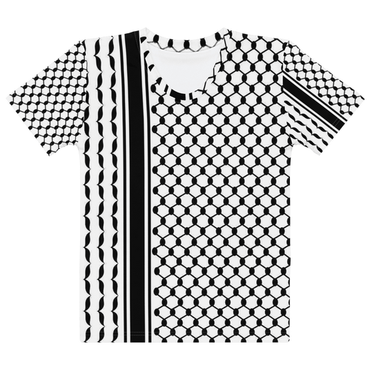 Keffiyeh Pattern Palestine Solidarity Women's T-Shirt