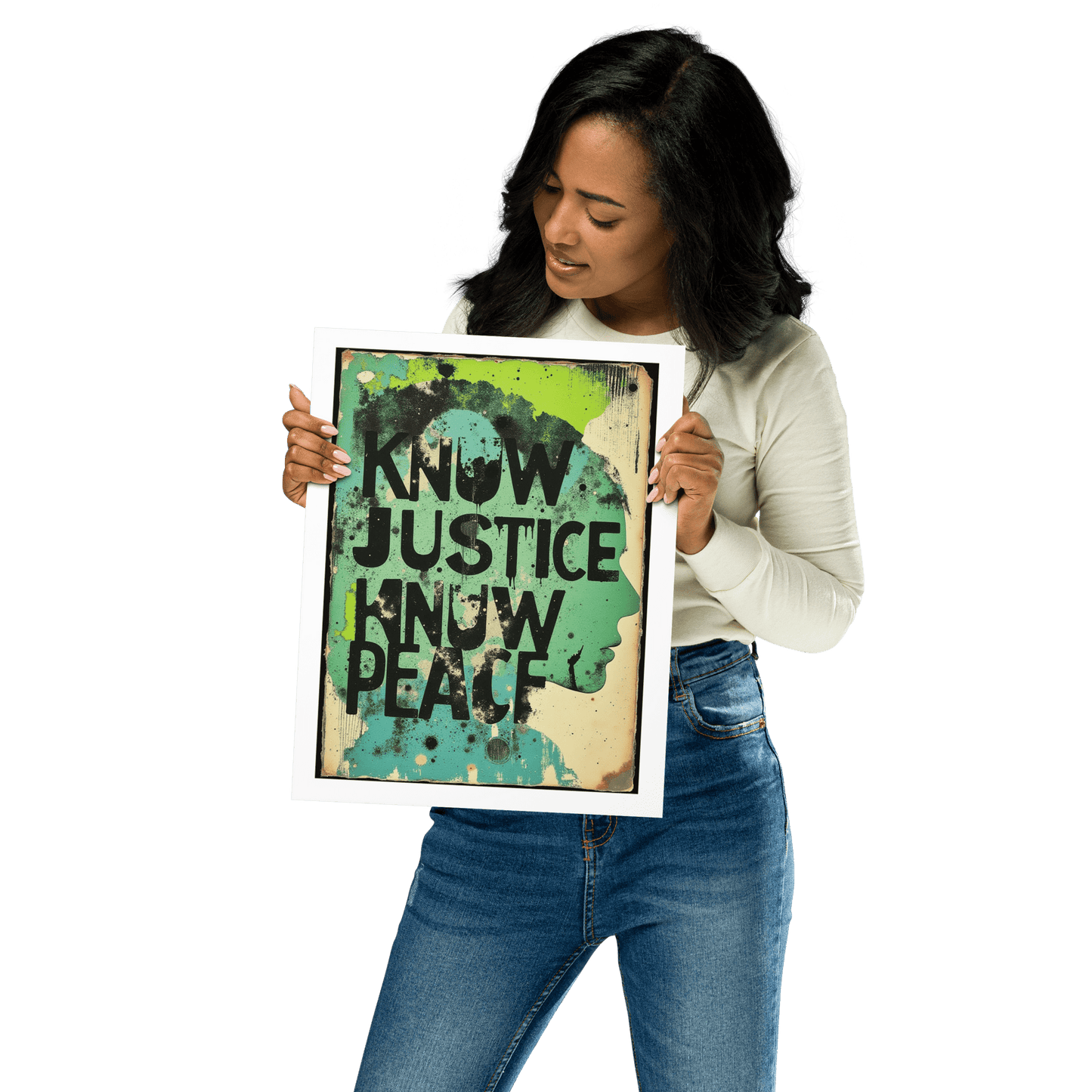 Know Justice Know Peace Statement Print - Propaganda Department