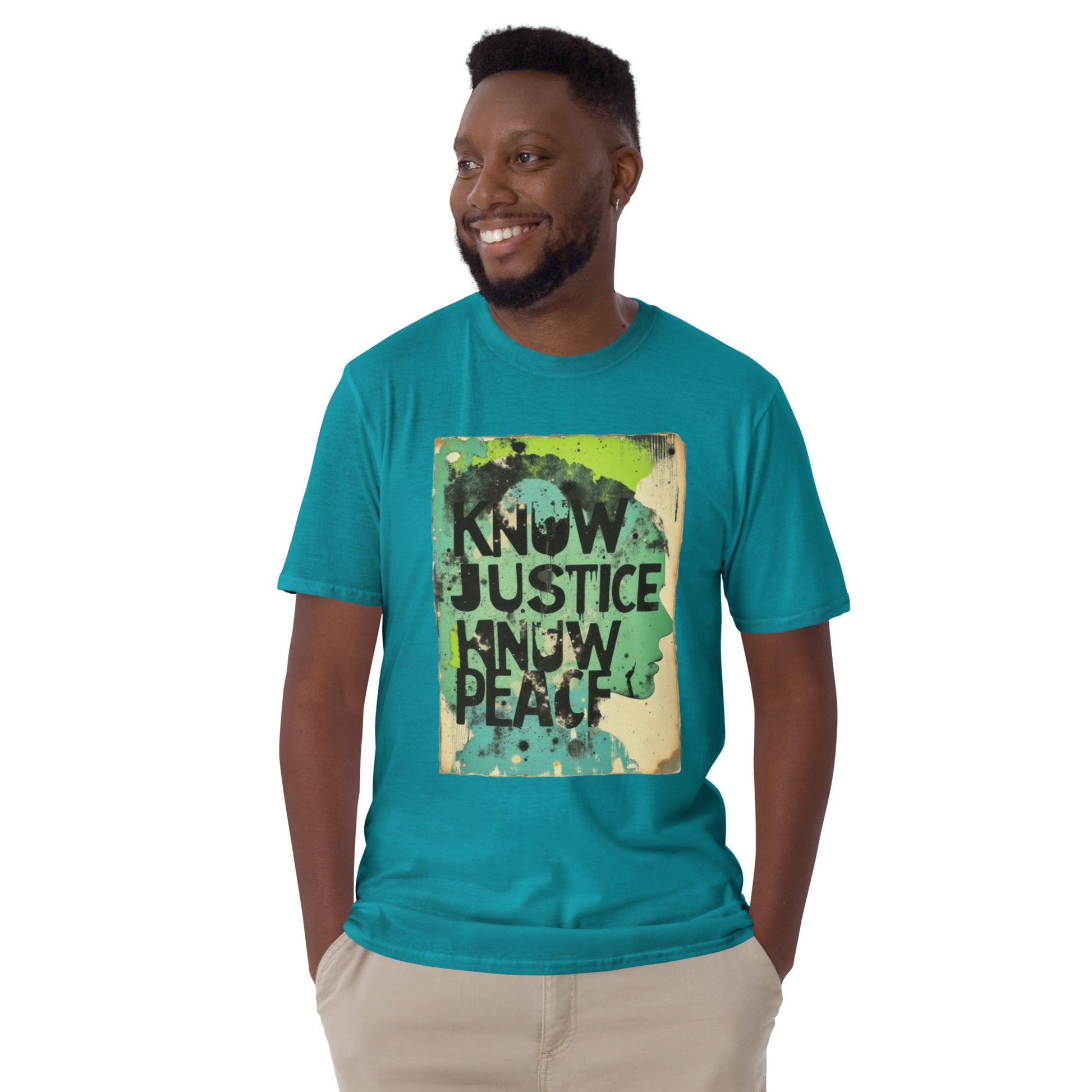 Know Justice Know Peace unisex t-shirt v2, Black Lives Matter slogan, Pen vs Sword