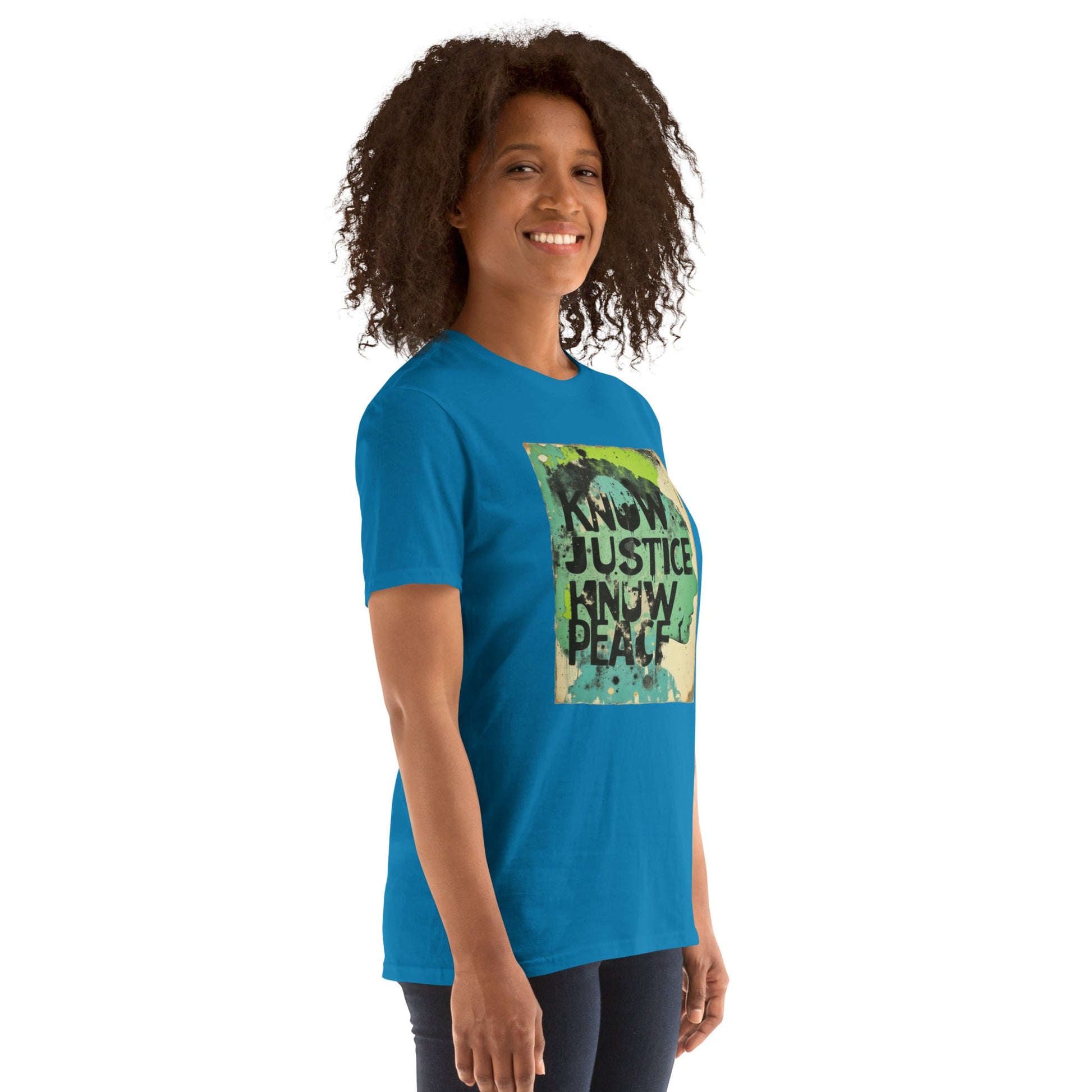 Know Justice Know Peace unisex t-shirt v2, Black Lives Matter slogan, Pen vs Sword