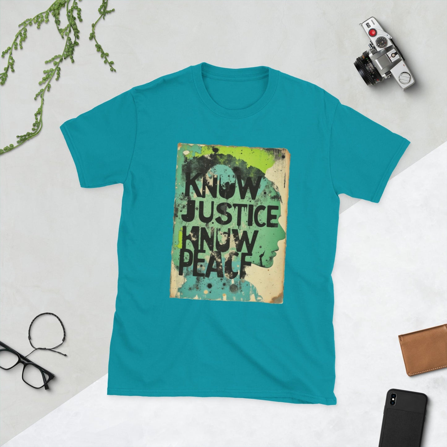 Know Justice Know Peace unisex t-shirt v2, Black Lives Matter slogan, Pen vs Sword