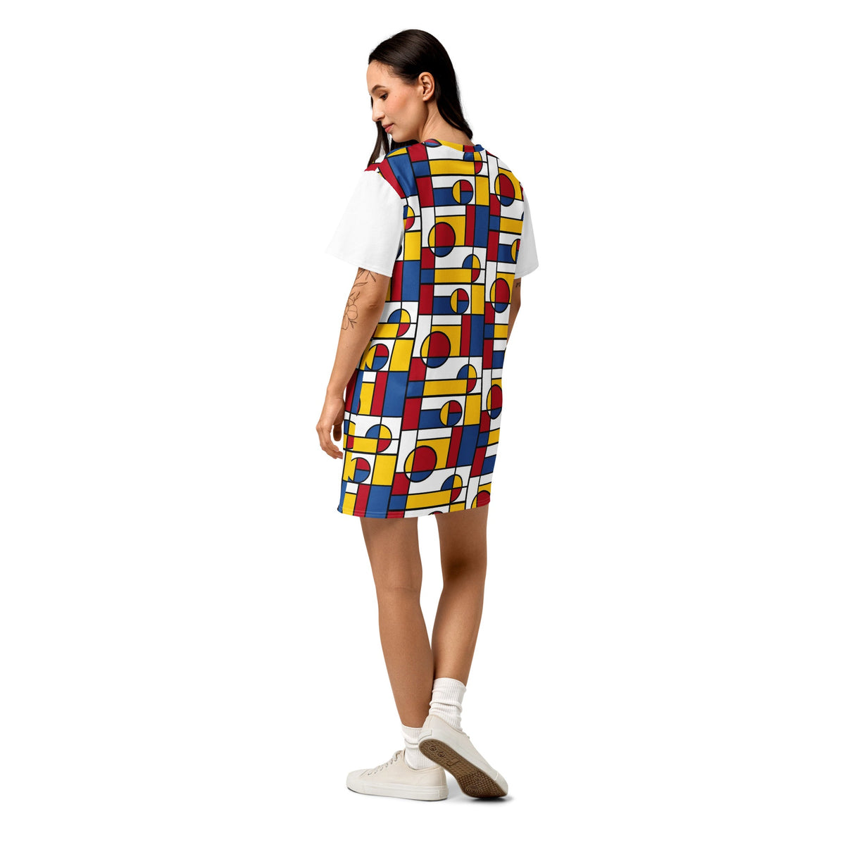 Mondrian Circle - Cotton t-shirt dress - Propaganda Department