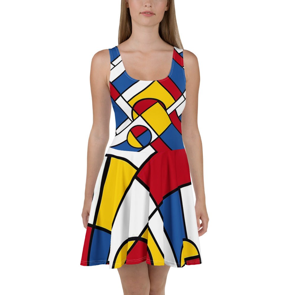 Mondrian Circle - Skater Dress - Propaganda Department