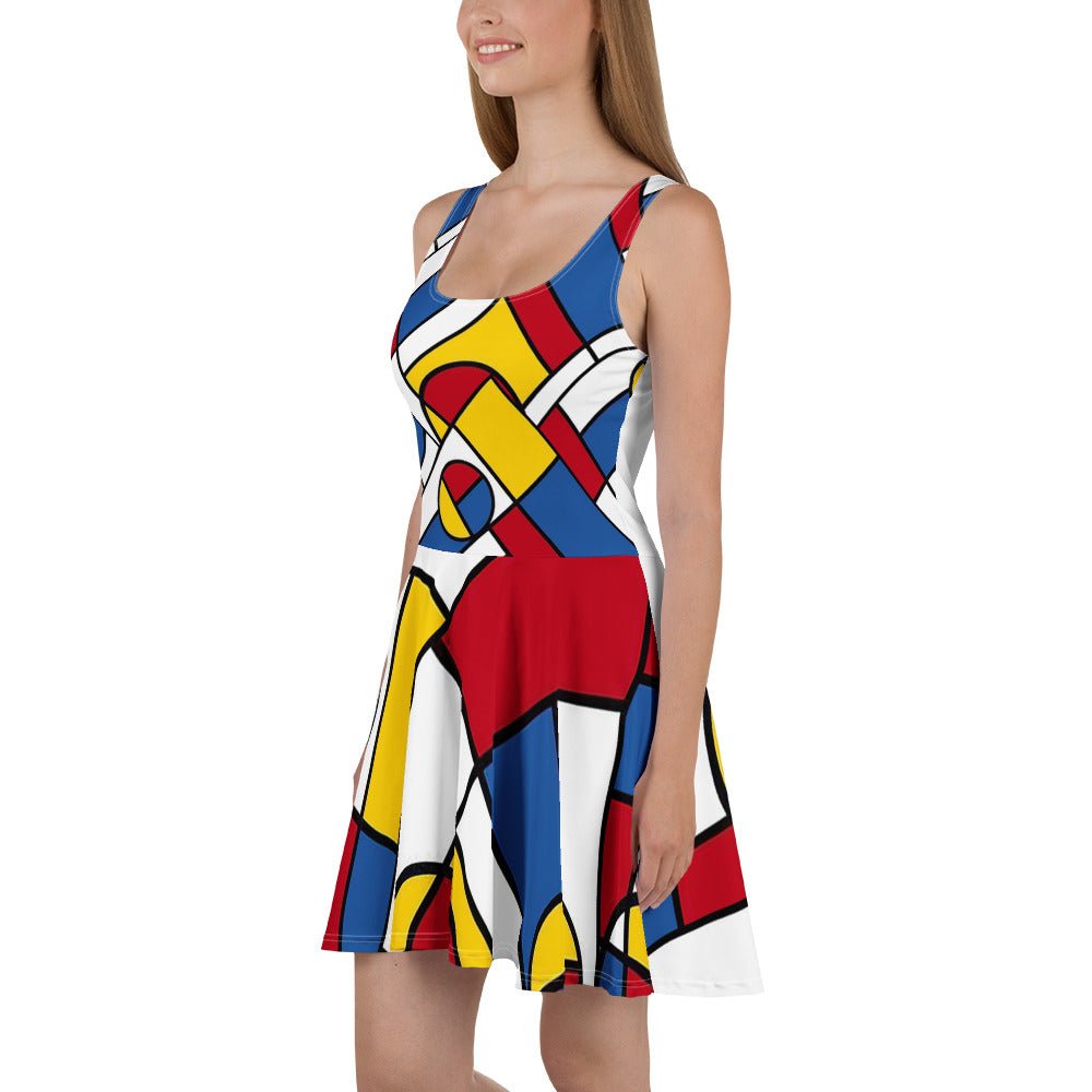 Mondrian Circle - Skater Dress - Propaganda Department