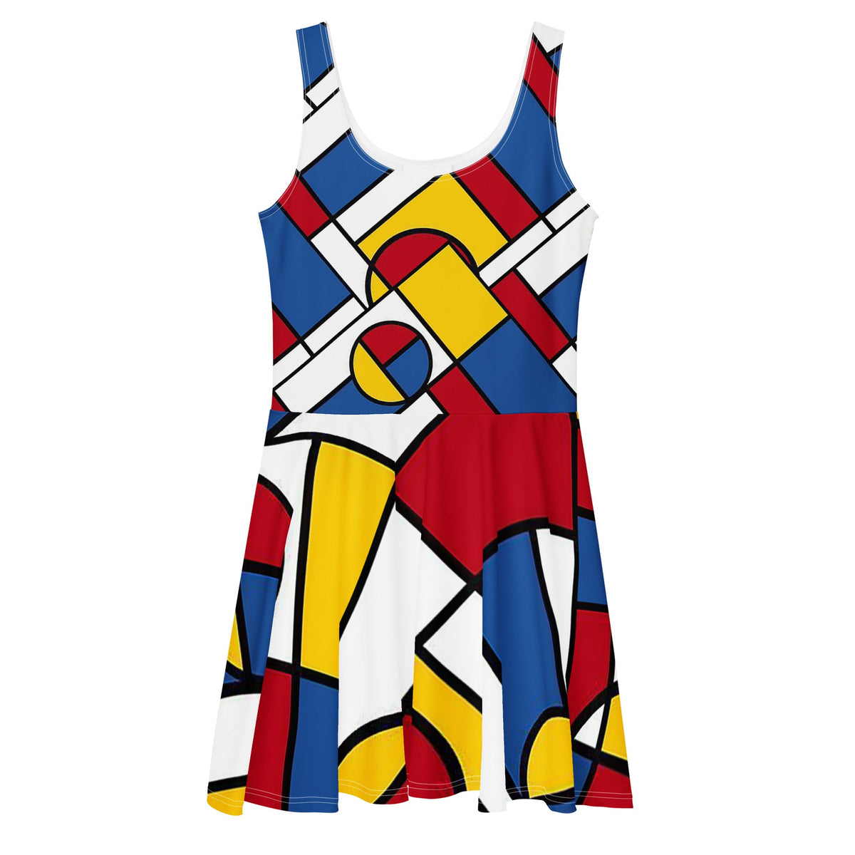 Mondrian Circle - Skater Dress - Propaganda Department