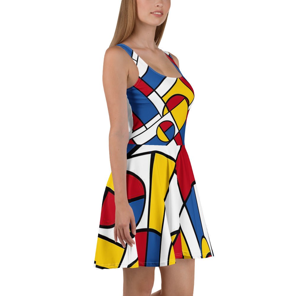Mondrian Circle - Skater Dress - Propaganda Department