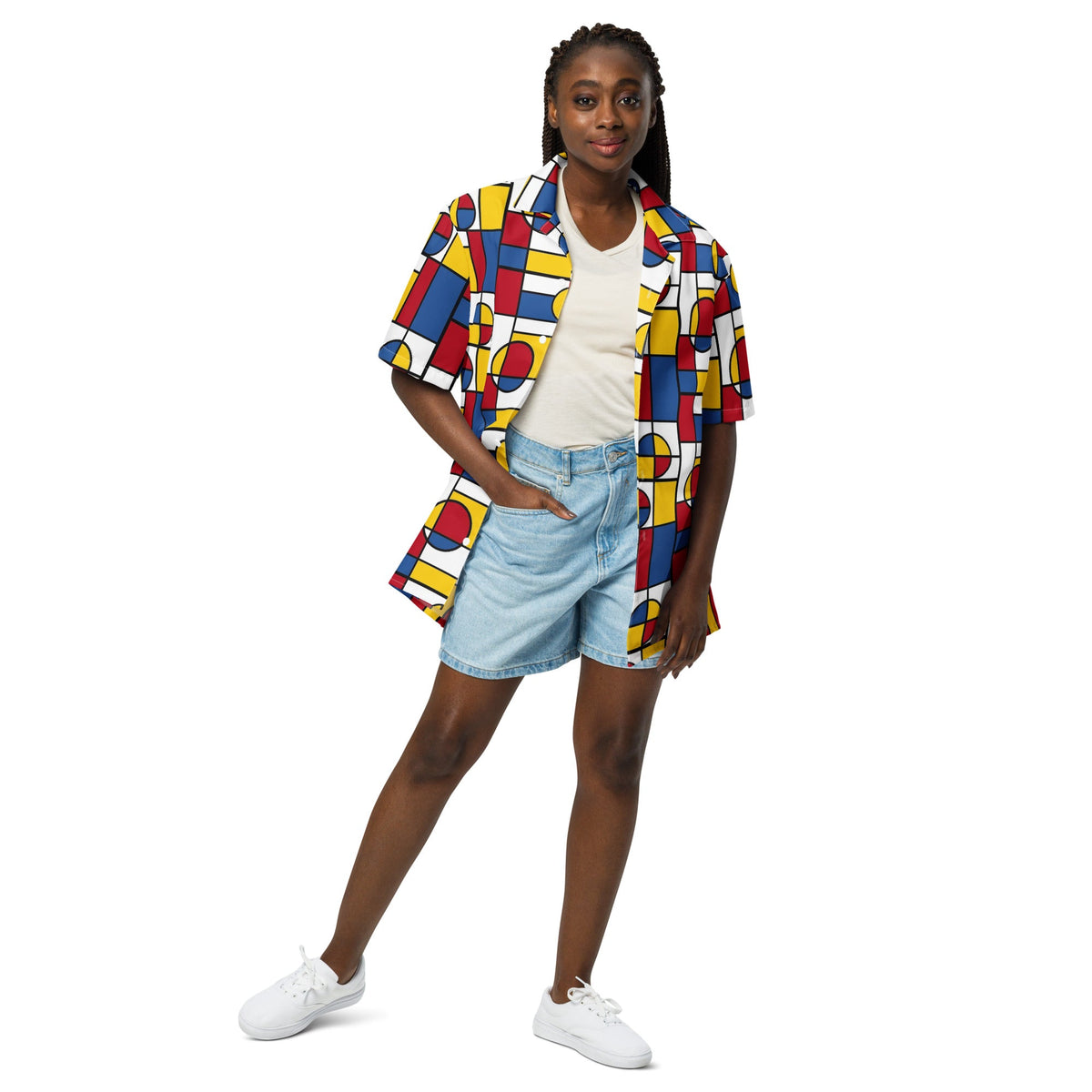 Mondrian Circle - Unisex button shirt - Propaganda Department