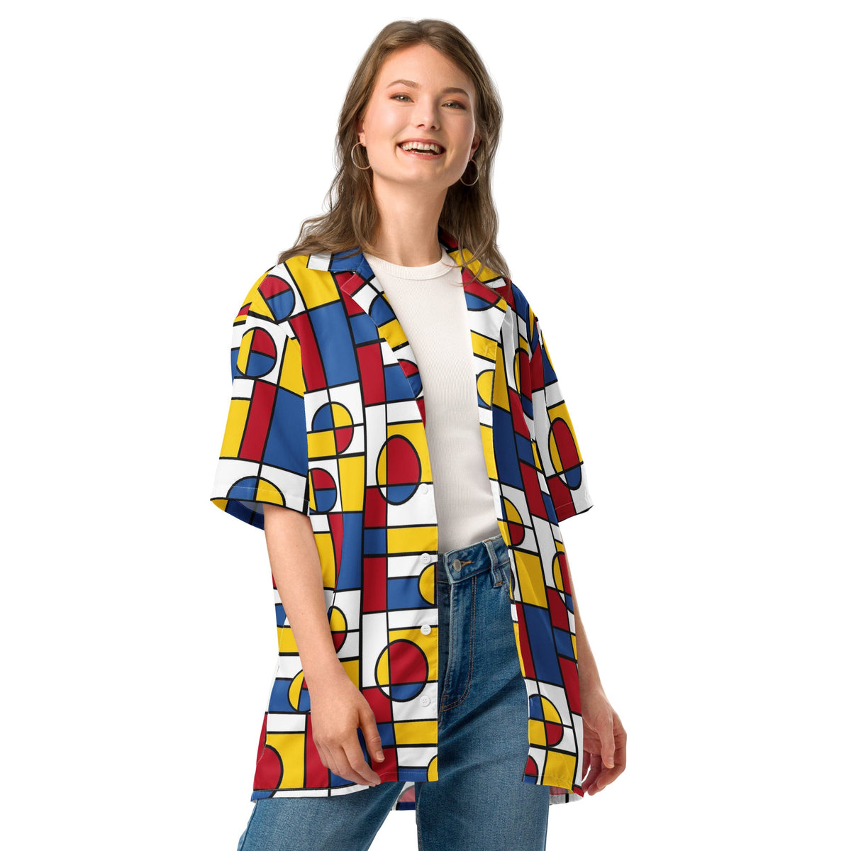 Mondrian Circle - Unisex button shirt - Propaganda Department