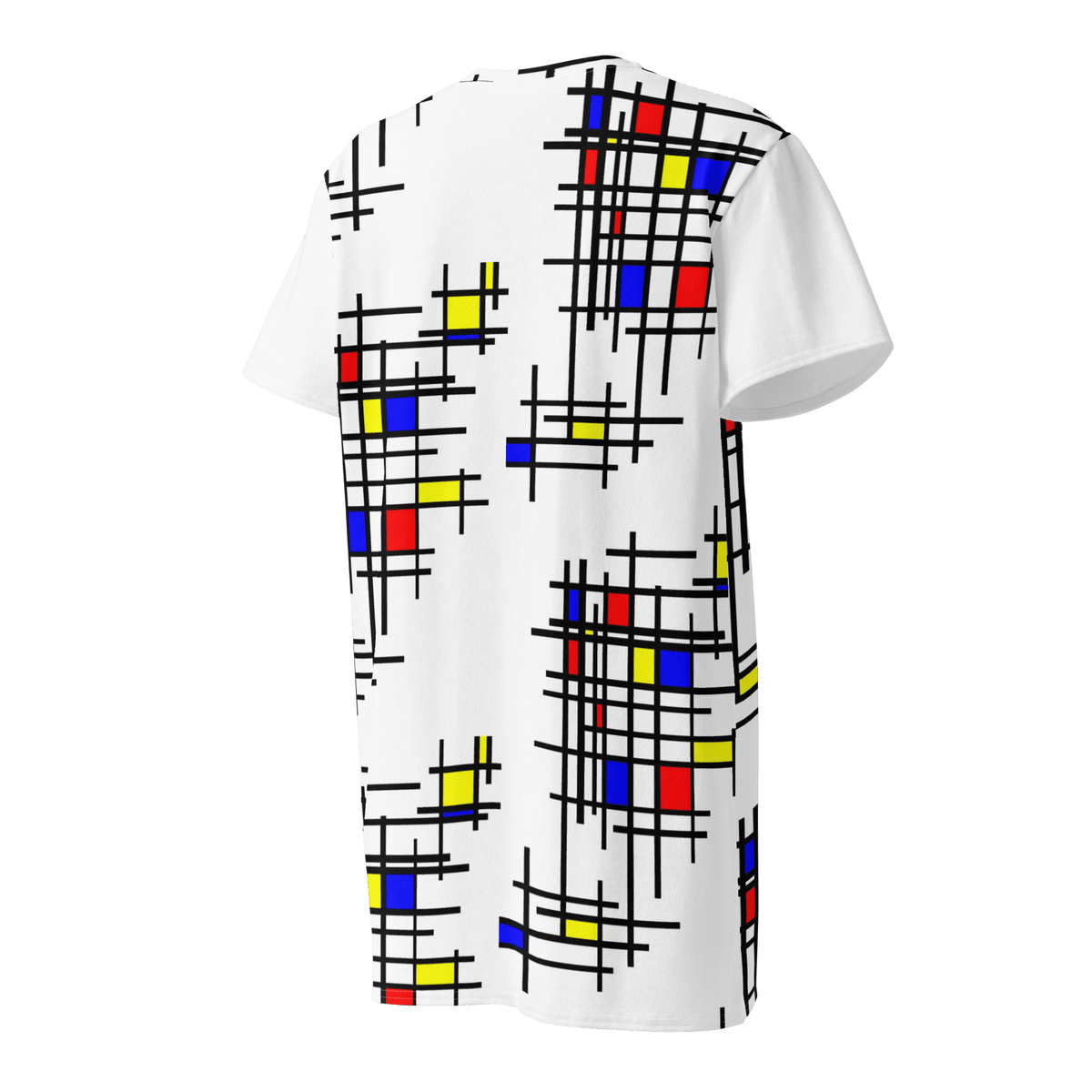 Mondrian Grid - Cotton t-shirt dress - Propaganda Department