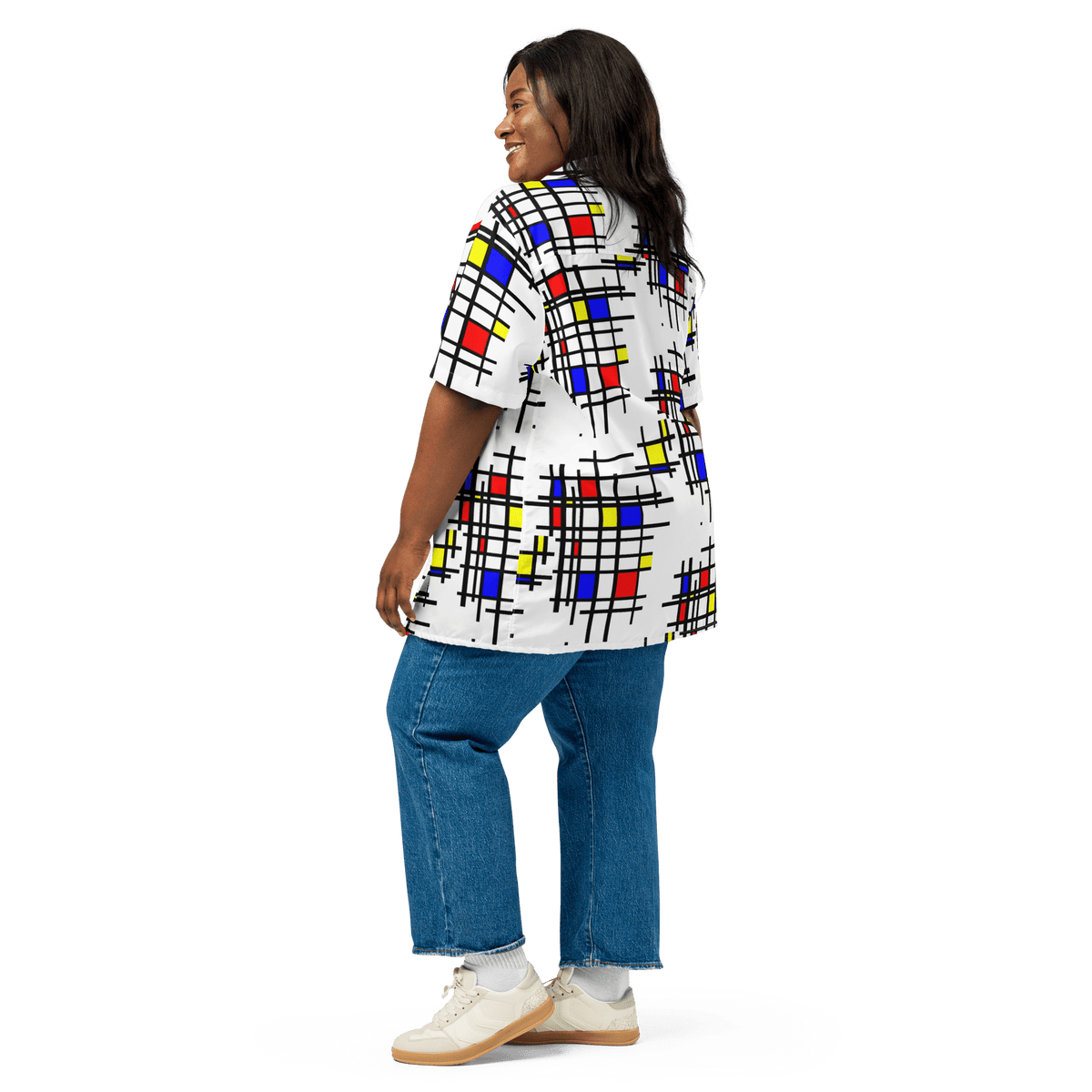 Mondrian Grid - Unisex button shirt - Propaganda Department