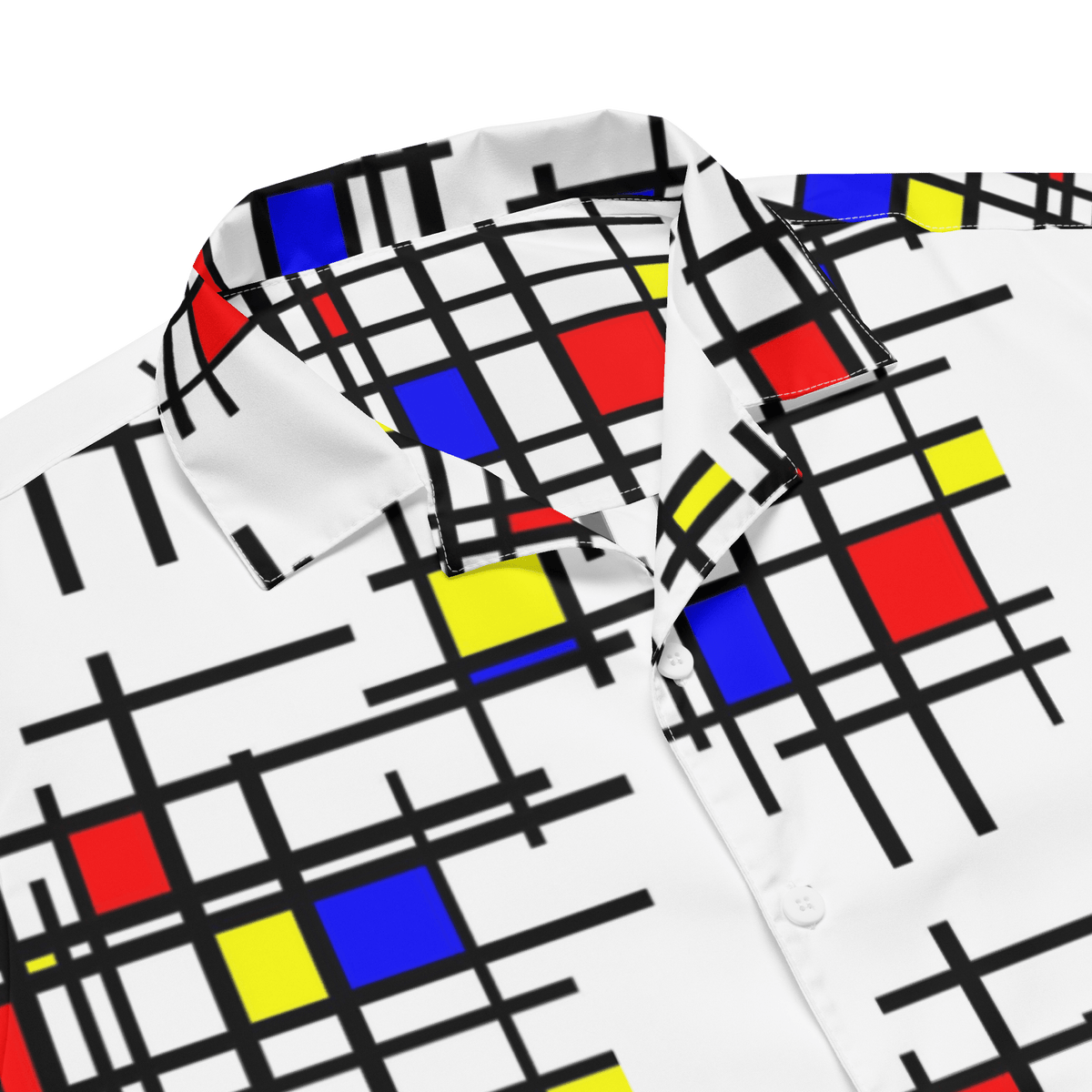 Mondrian Grid - Unisex button shirt - Propaganda Department
