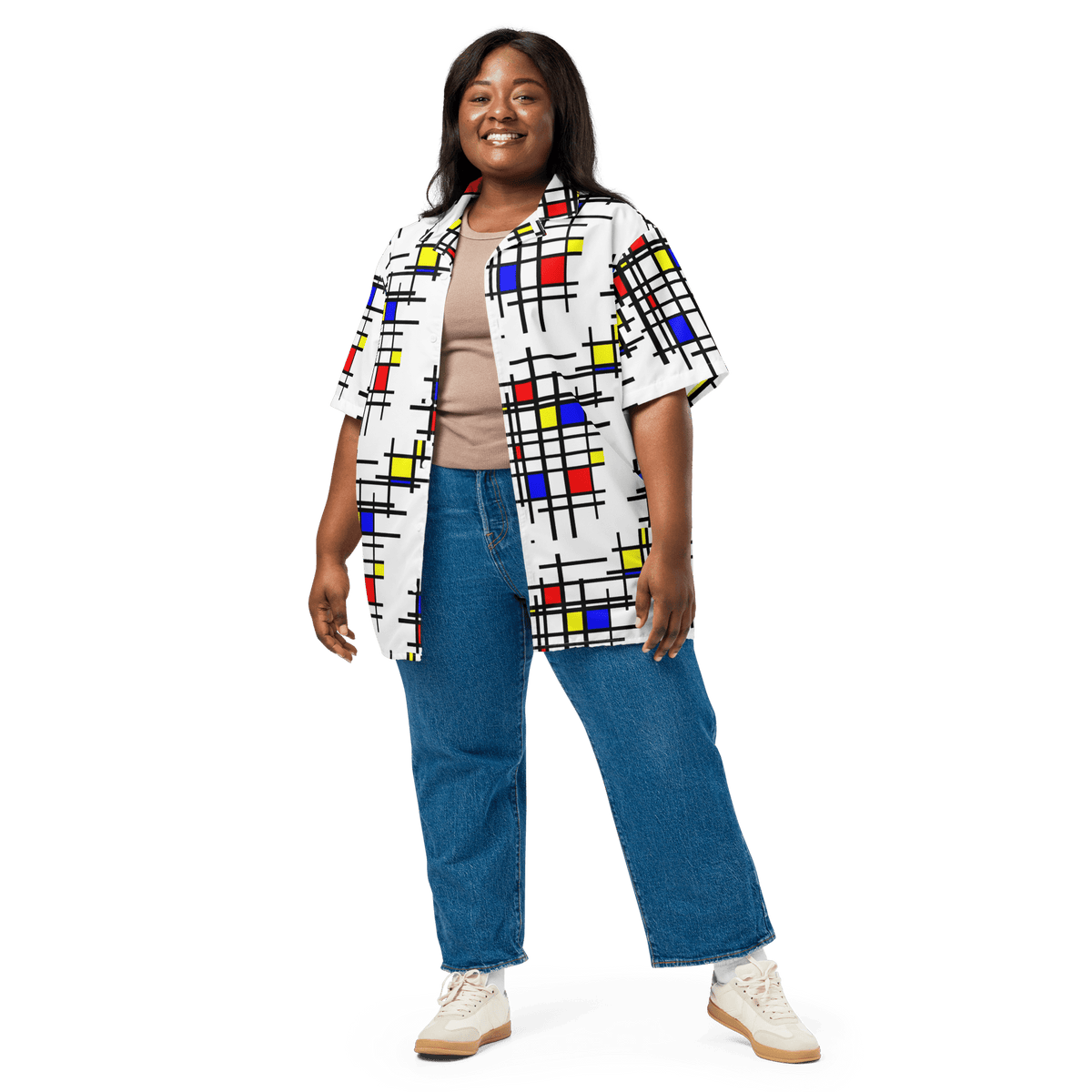 Mondrian Grid - Unisex button shirt - Propaganda Department