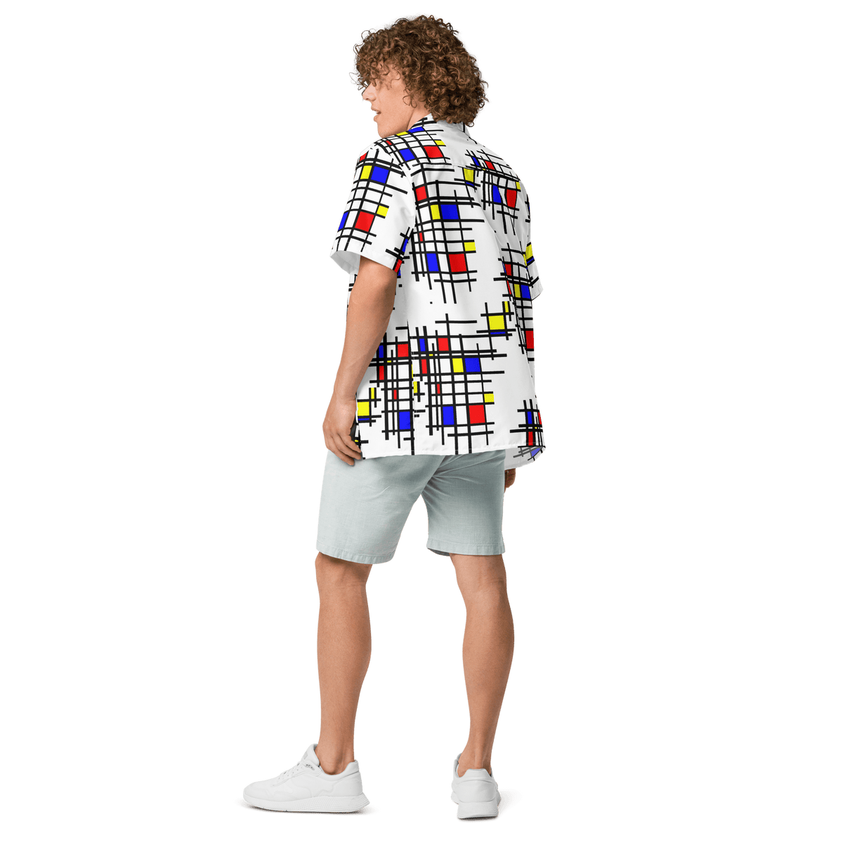 Mondrian Grid - Unisex button shirt - Propaganda Department