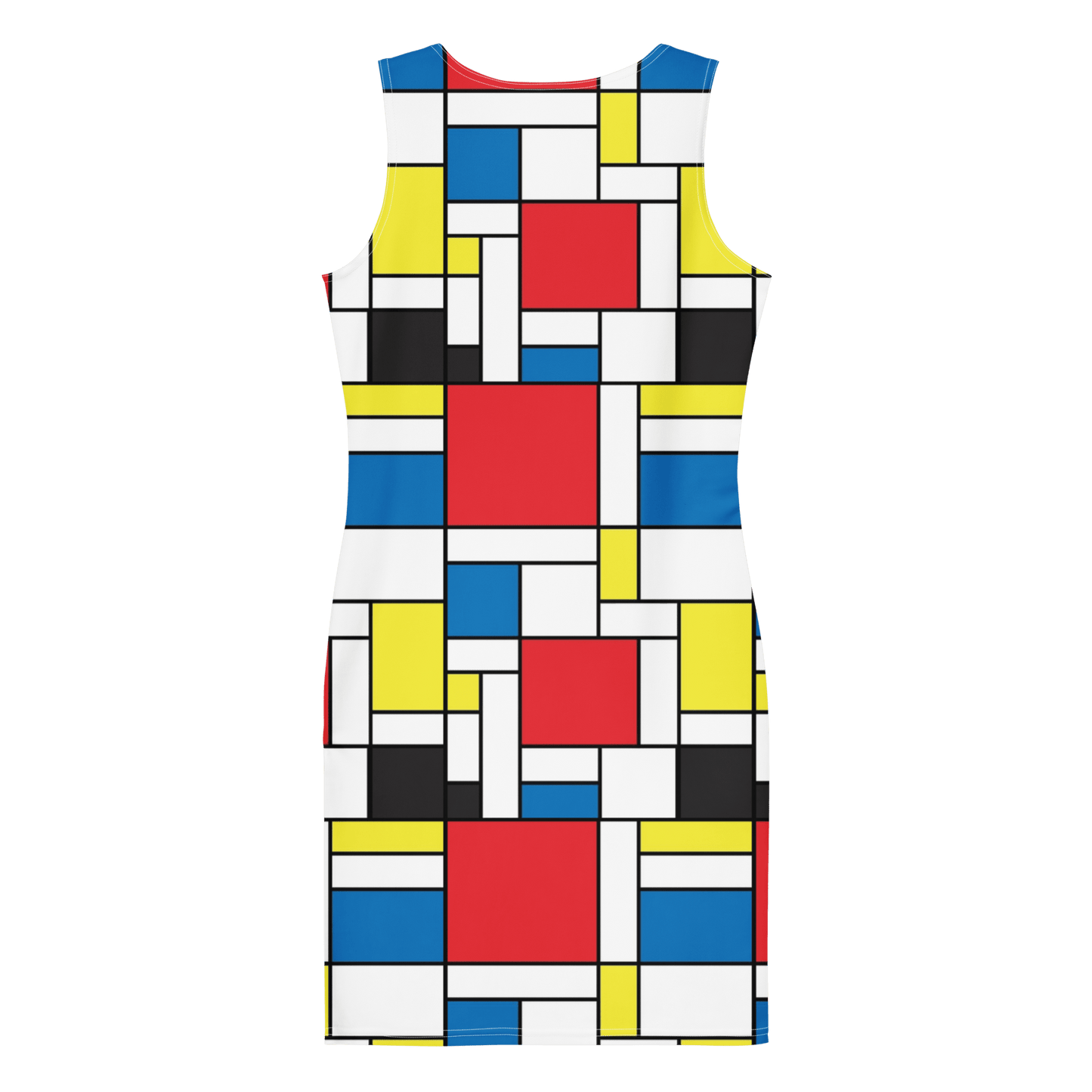 Mondrian Square - Cotton bodycon dress - Propaganda Department