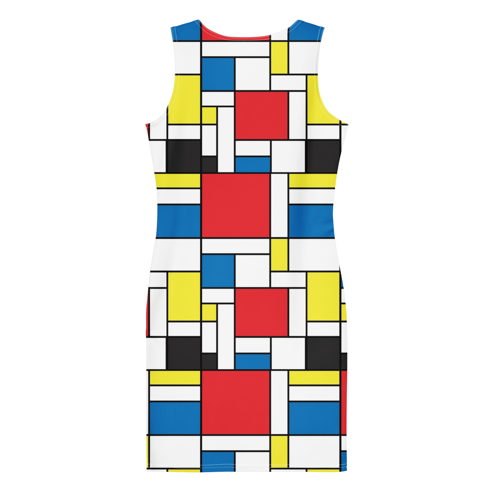 Mondrian Square - Cotton bodycon dress - Propaganda Department