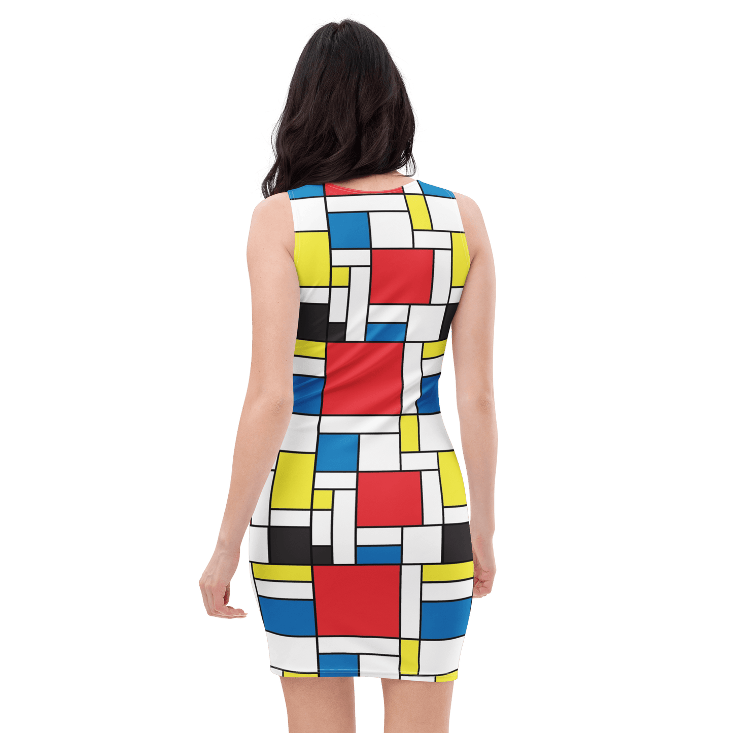 Mondrian Square - Cotton bodycon dress - Propaganda Department