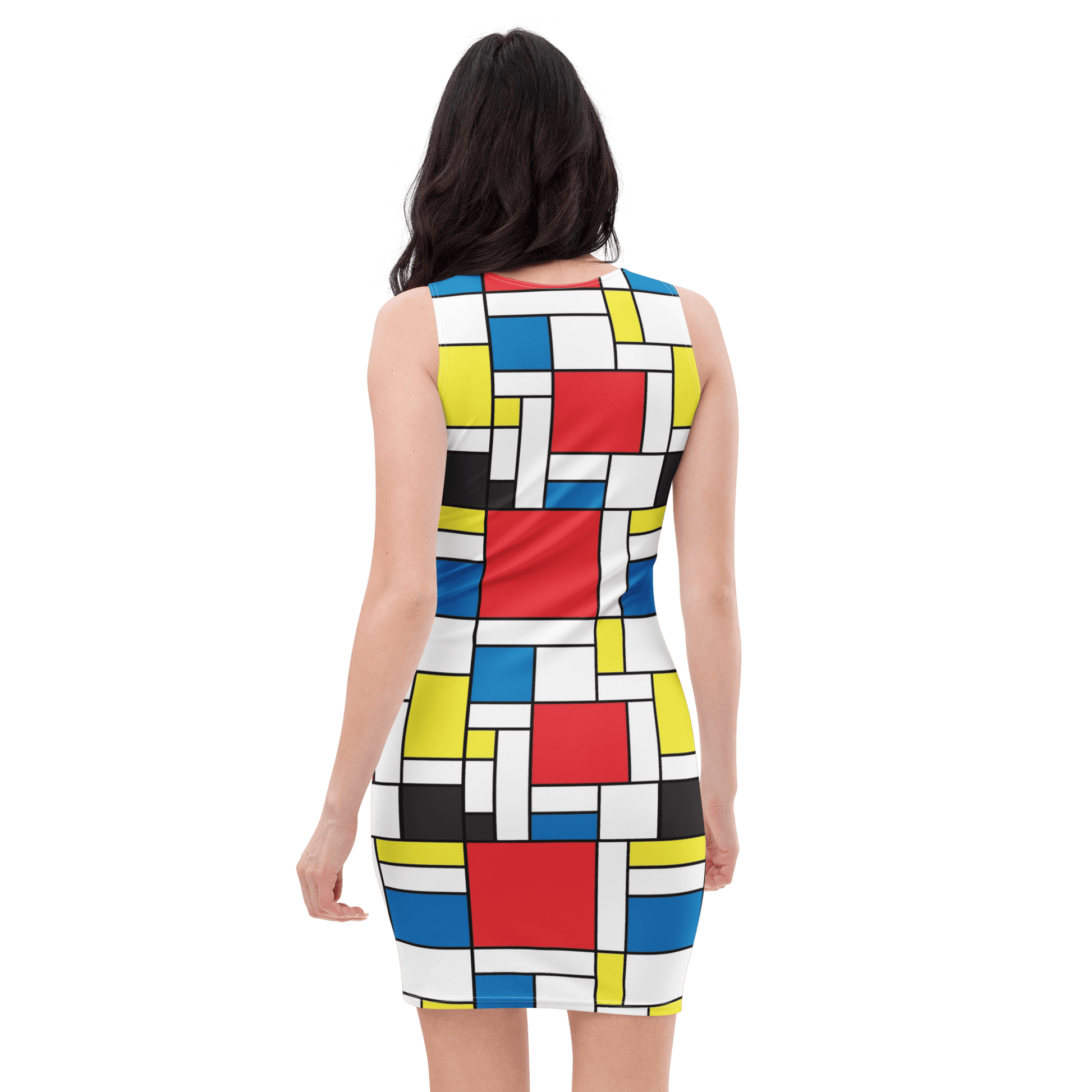 Mondrian Square - Cotton bodycon dress - Propaganda Department