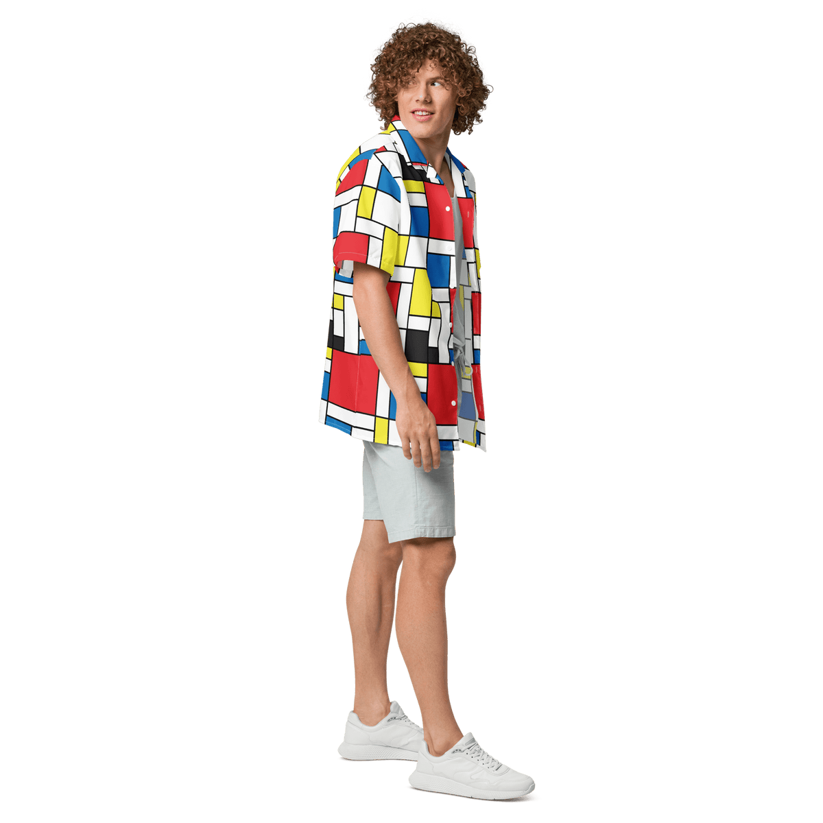 Mondrian Square - Unisex button shirt - Propaganda Department