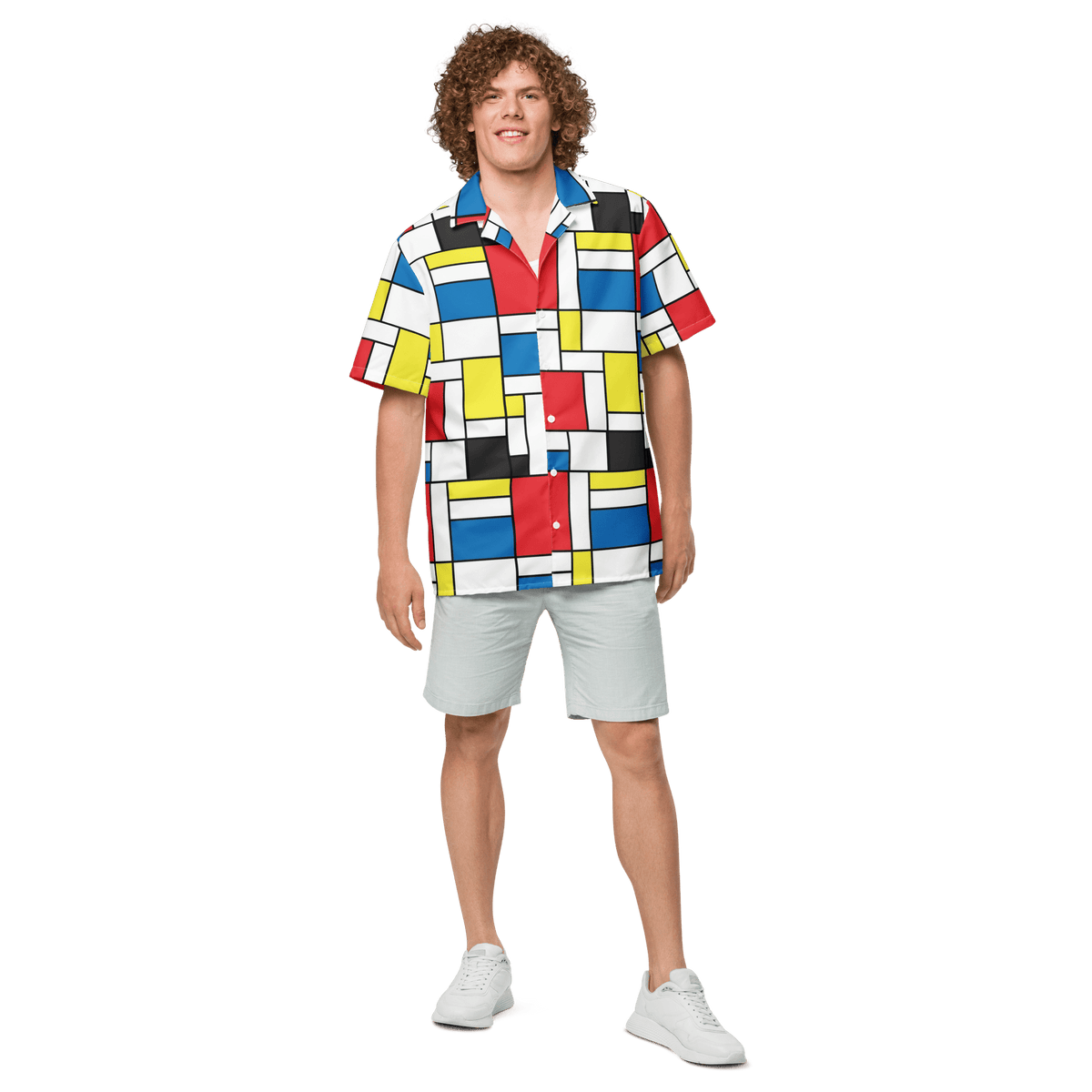 Mondrian Square - Unisex button shirt - Propaganda Department