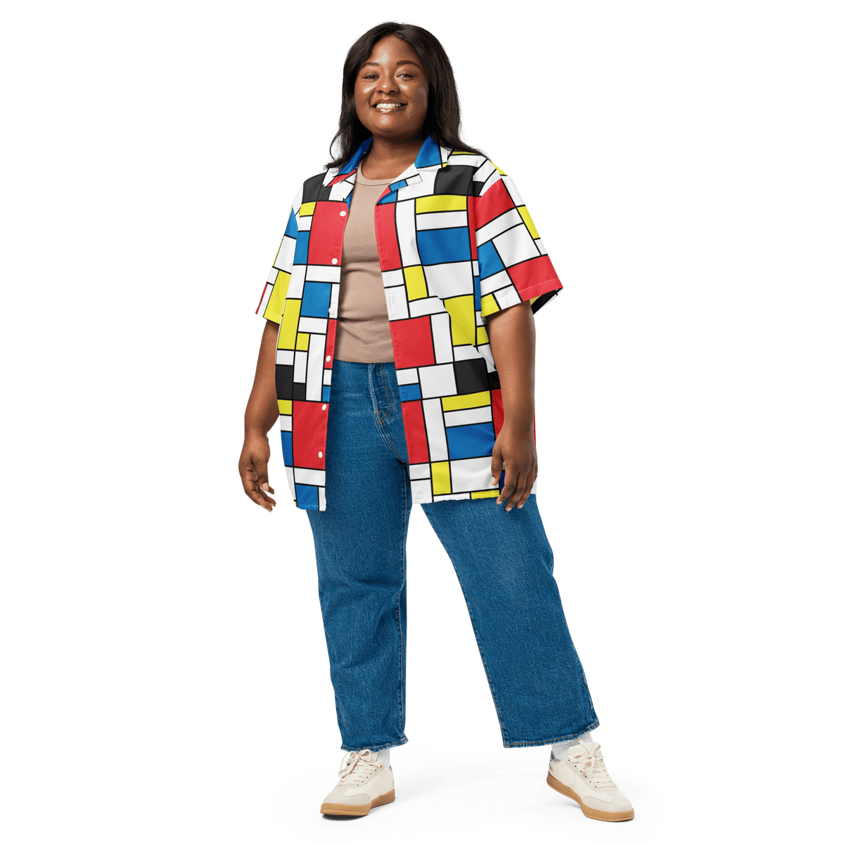 Mondrian Square - Unisex button shirt - Propaganda Department