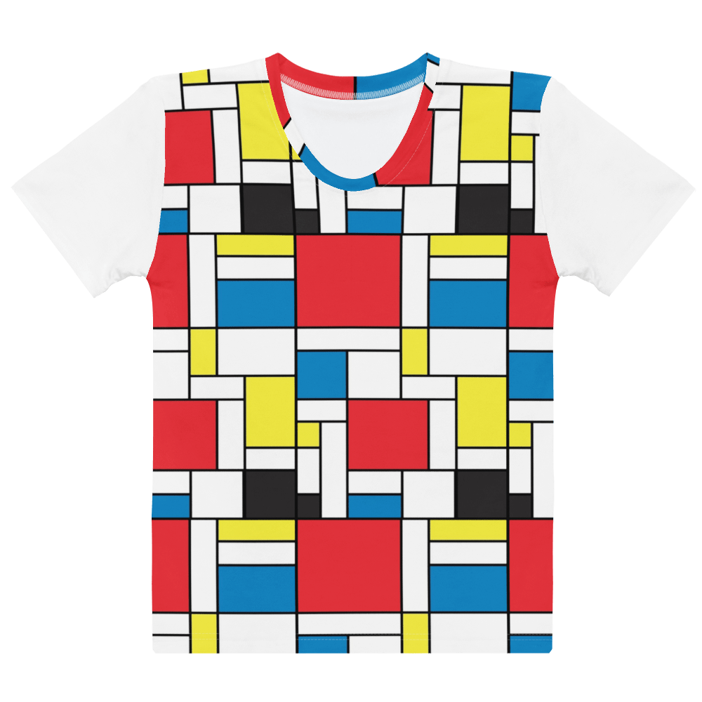Mondrian Square - Women’s cotton crew neck t-shirt - Propaganda Department