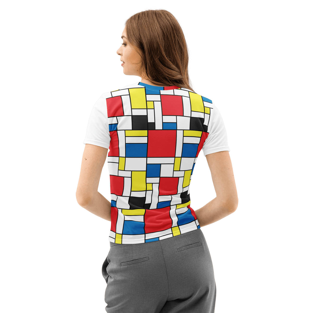 Mondrian Square - Women’s cotton crew neck t-shirt - Propaganda Department