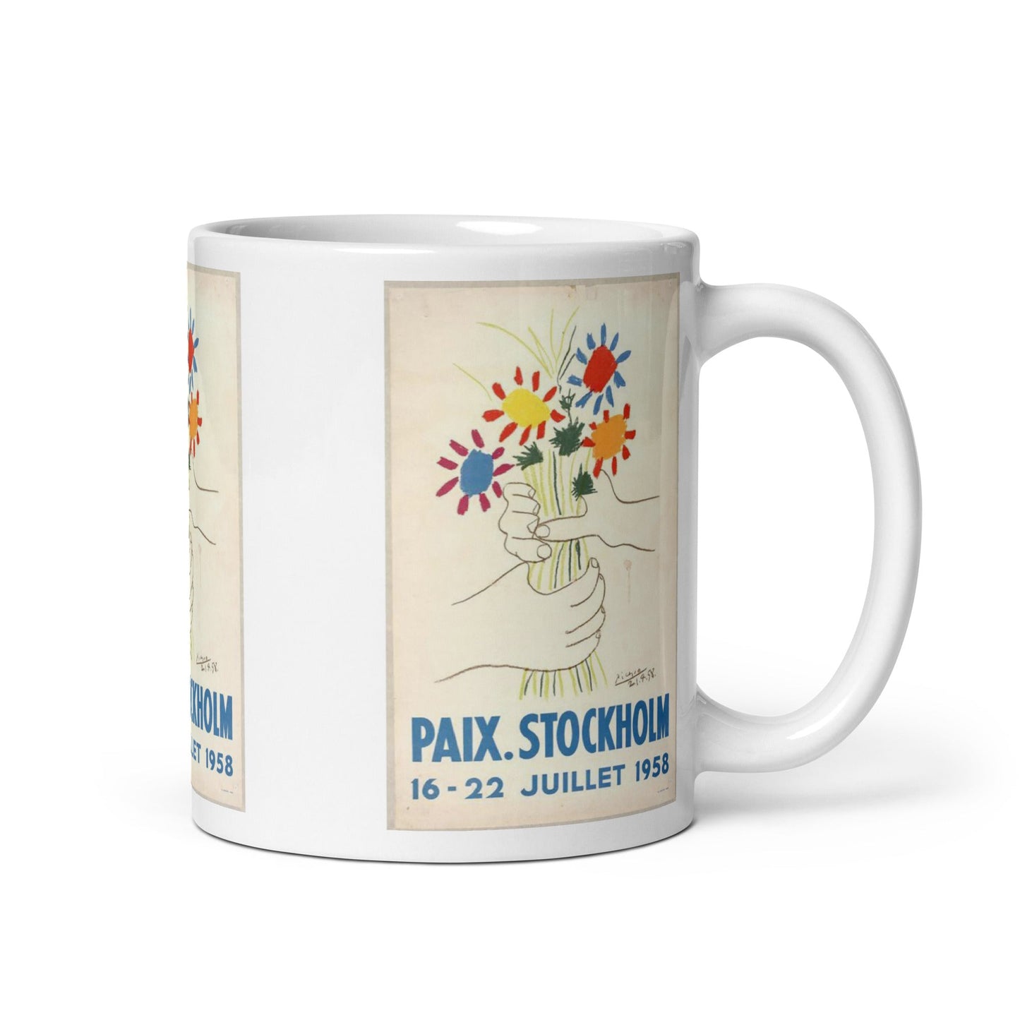 Paix - Pablo Picasso Peace Poster glossy mug - Propaganda Department