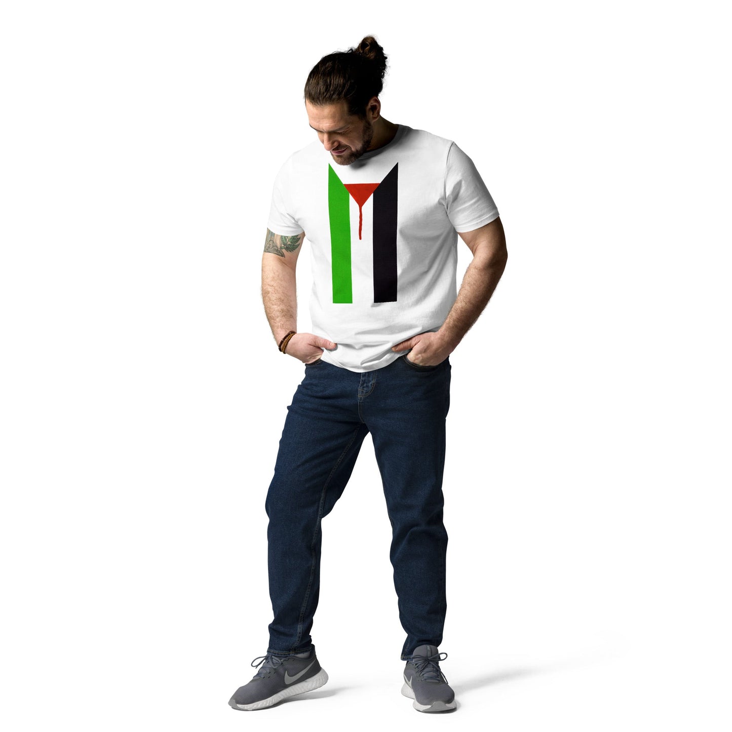 Peter Kennard Palestine 2023 - Unisex organic cotton t-shirt - Propaganda Department