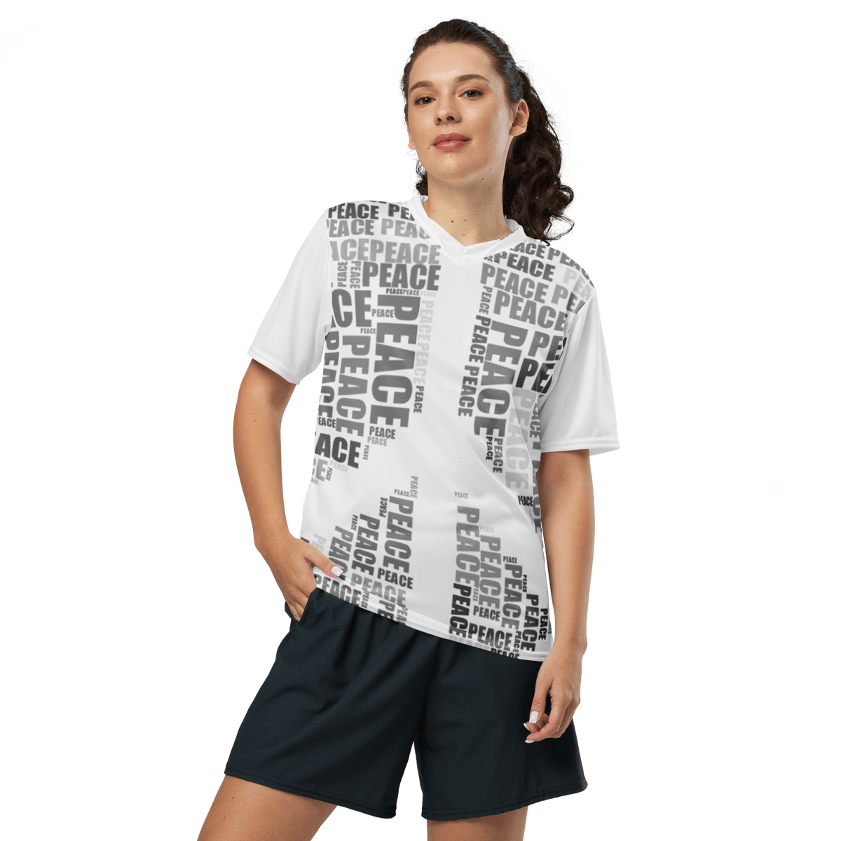 Peace - Peace Symbol Recycled unisex sports jersey - Propaganda Department