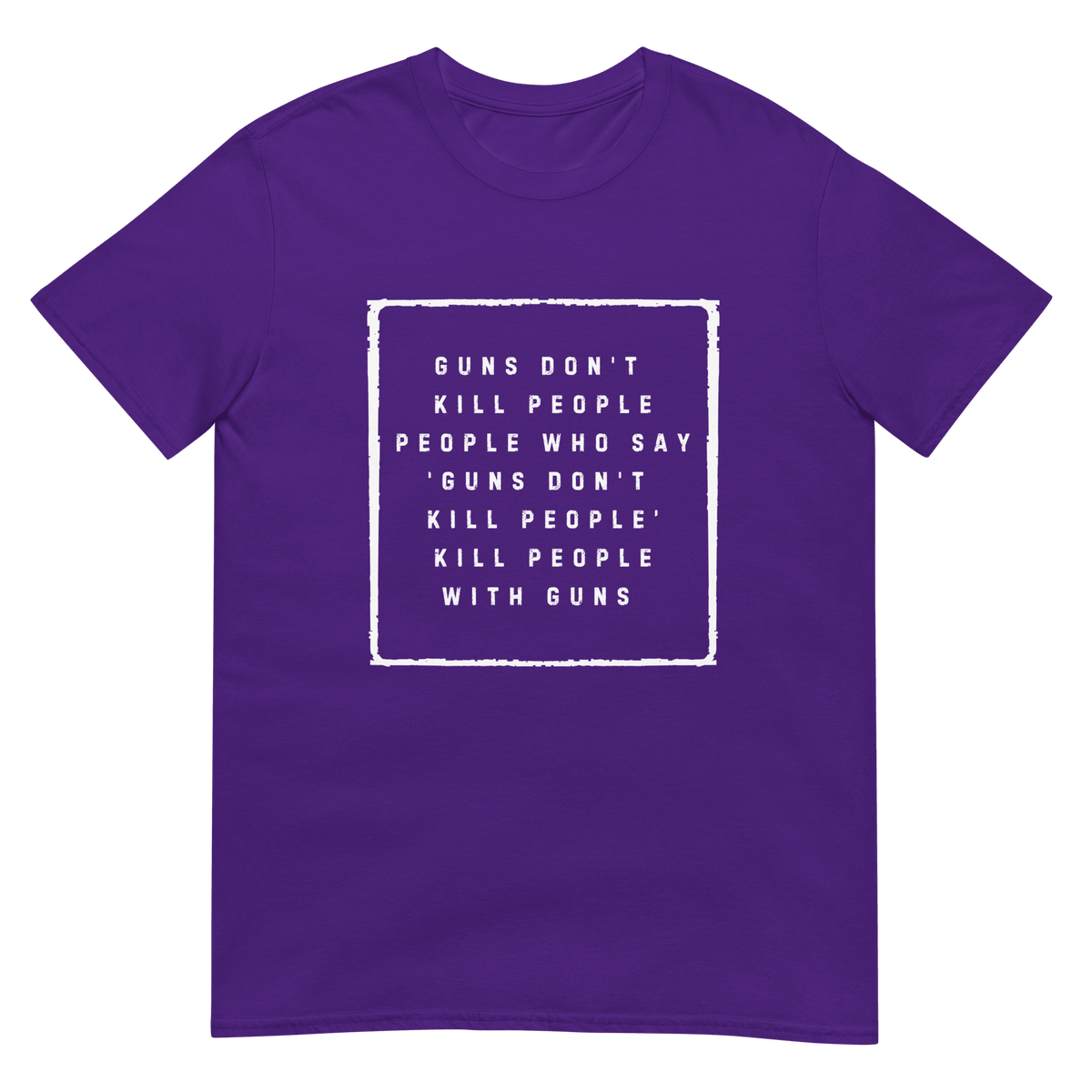 Guns Don't Kill People Satirical Political T-Shirt