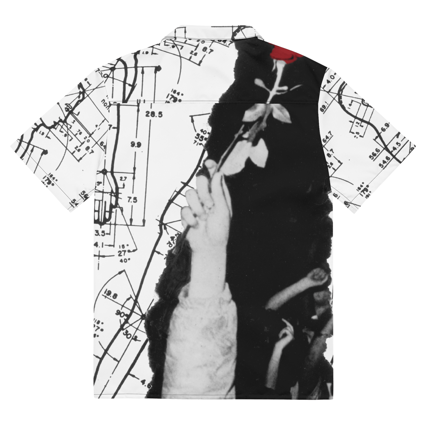 Peter Kennard Rose Diagrams - Unisex button shirt - Propaganda Department