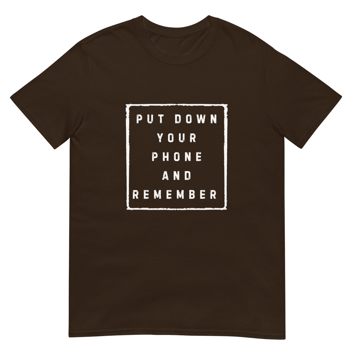 Put down Your Phone And Remember - Short-Sleeve Unisex T-Shirt - Propaganda Department