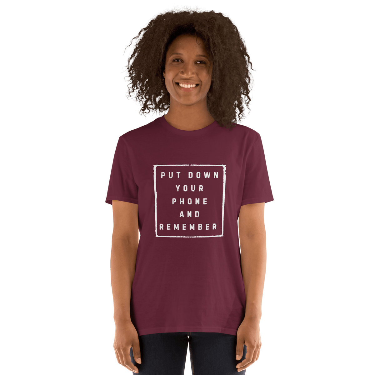Put down Your Phone And Remember - Short-Sleeve Unisex T-Shirt - Propaganda Department