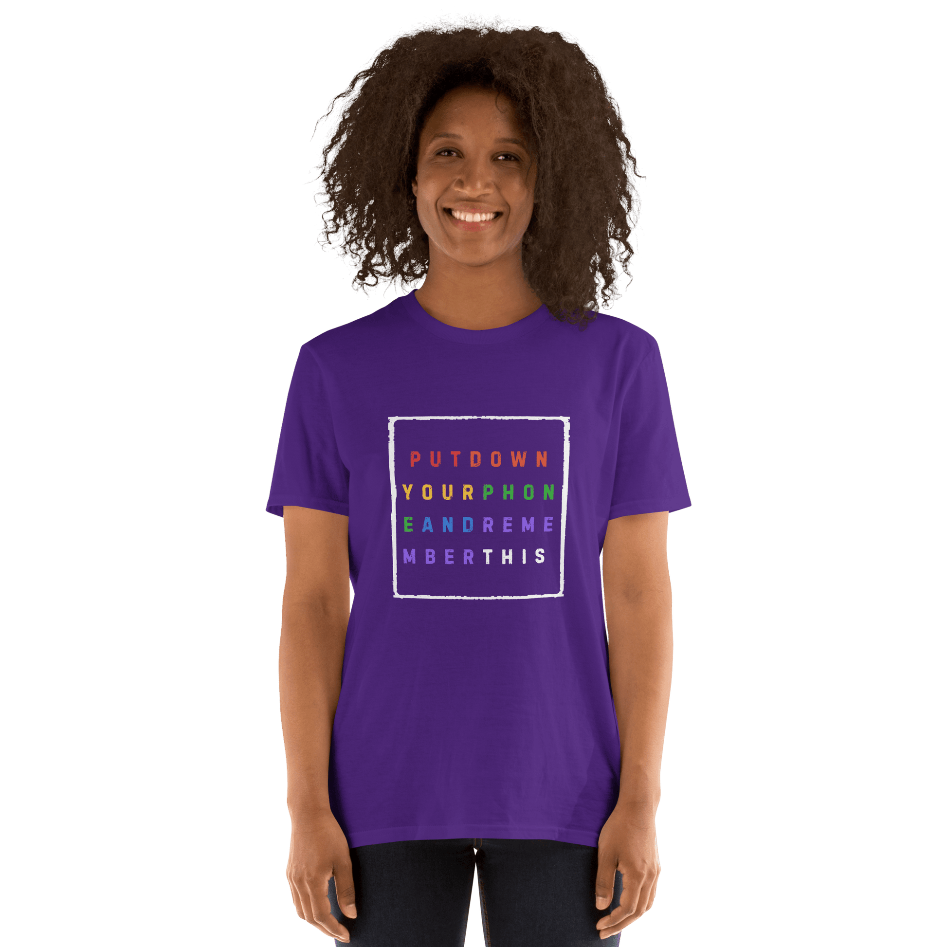 Put down Your Phone And Remember This - Short-Sleeve Unisex T-Shirt - Propaganda Department