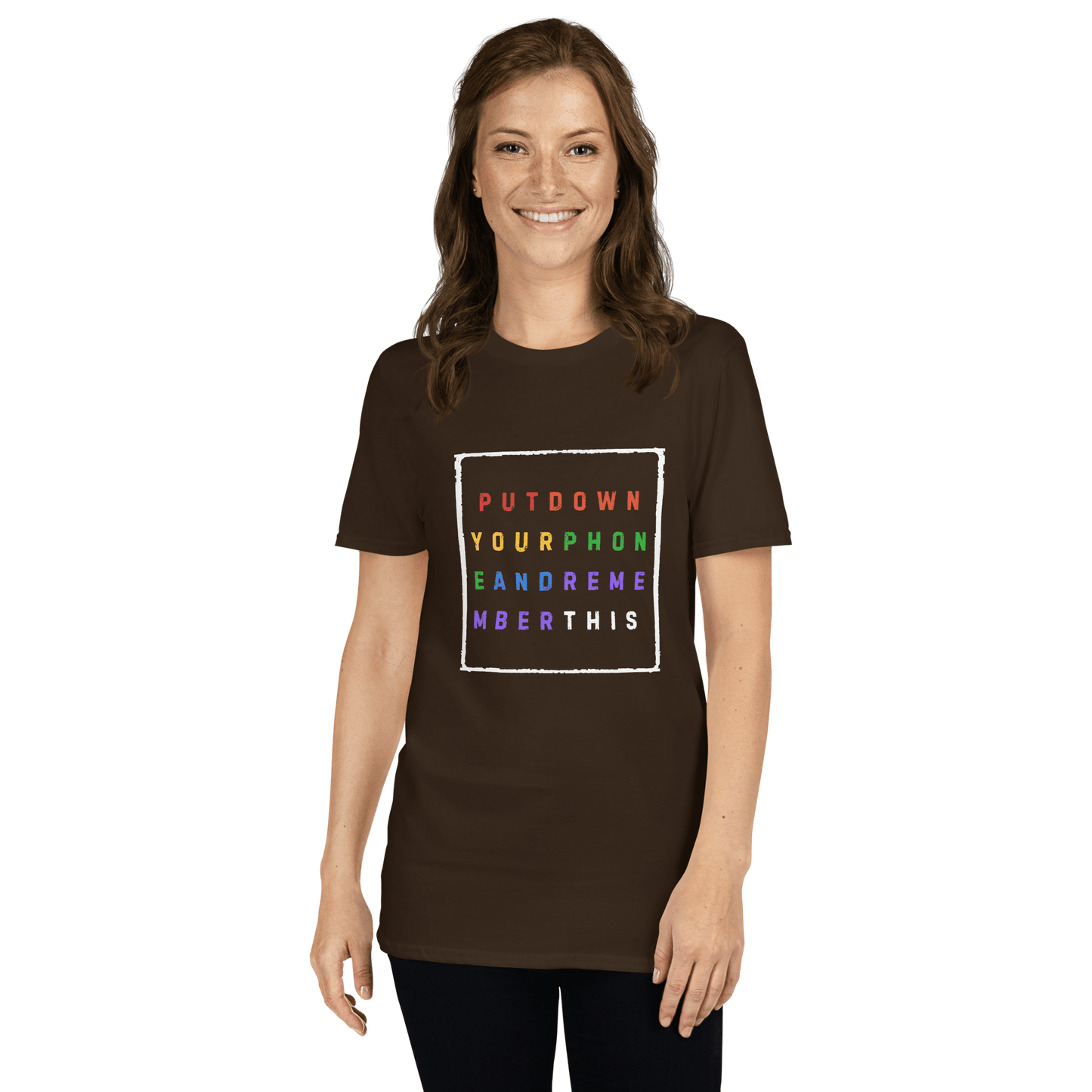 Put down Your Phone And Remember This - Short-Sleeve Unisex T-Shirt - Propaganda Department
