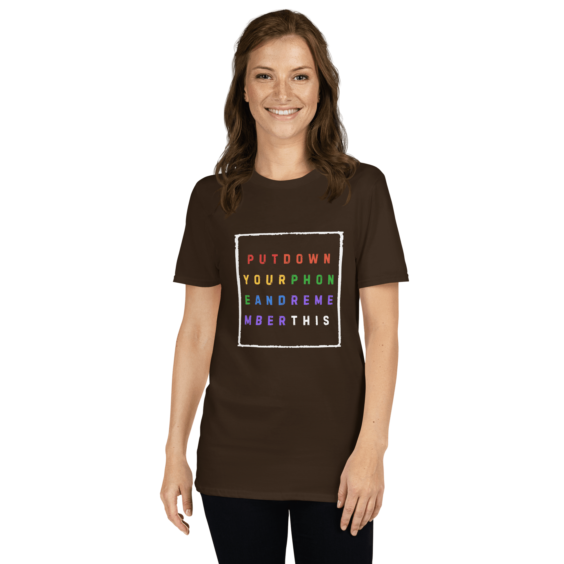 Put down Your Phone And Remember This - Short-Sleeve Unisex T-Shirt - Propaganda Department