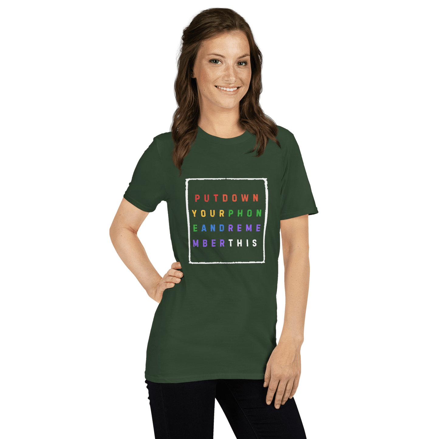 Put down Your Phone And Remember This - Short-Sleeve Unisex T-Shirt - Propaganda Department