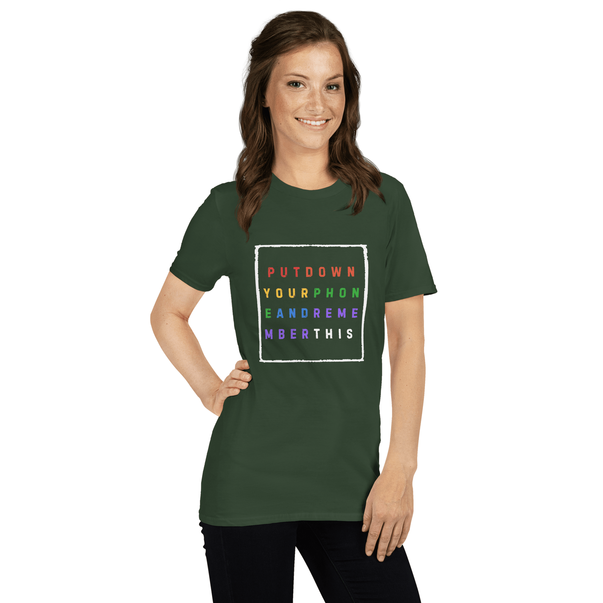 Put down Your Phone And Remember This - Short-Sleeve Unisex T-Shirt - Propaganda Department