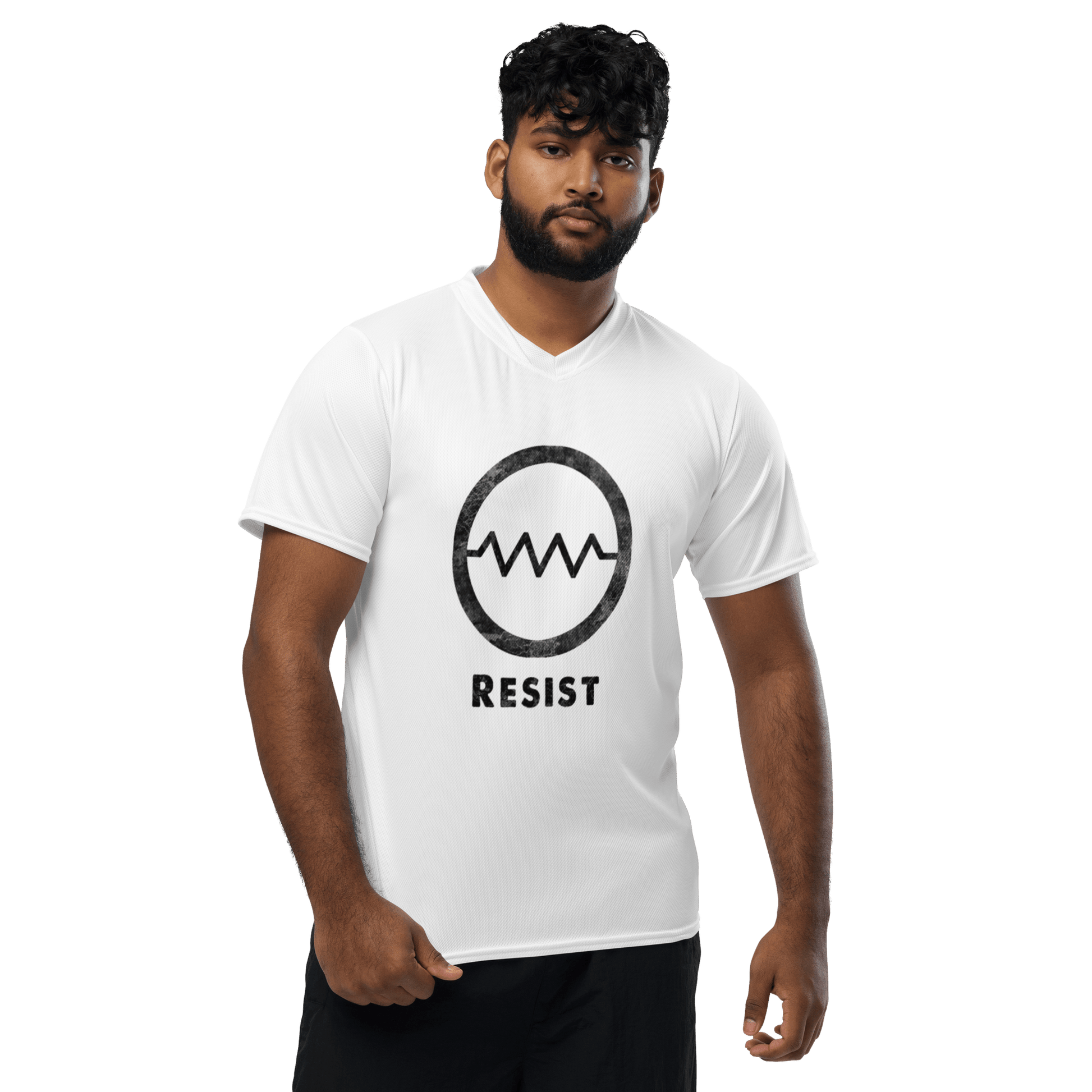 Resist - Recycled unisex sports jersey - Propaganda Department